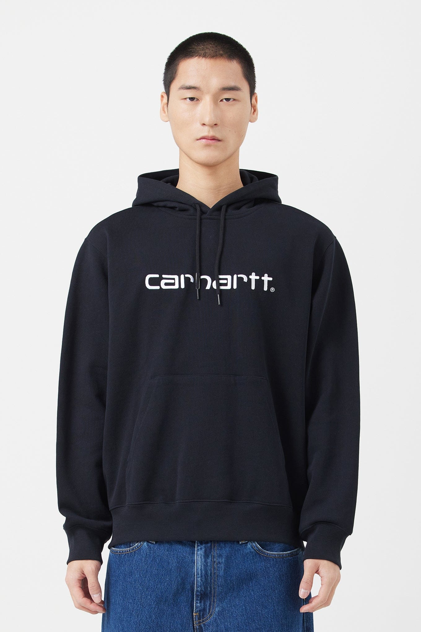 Carhartt WIP HOODED CARHARTT SWEATSHIRT (UNBRUSHED)