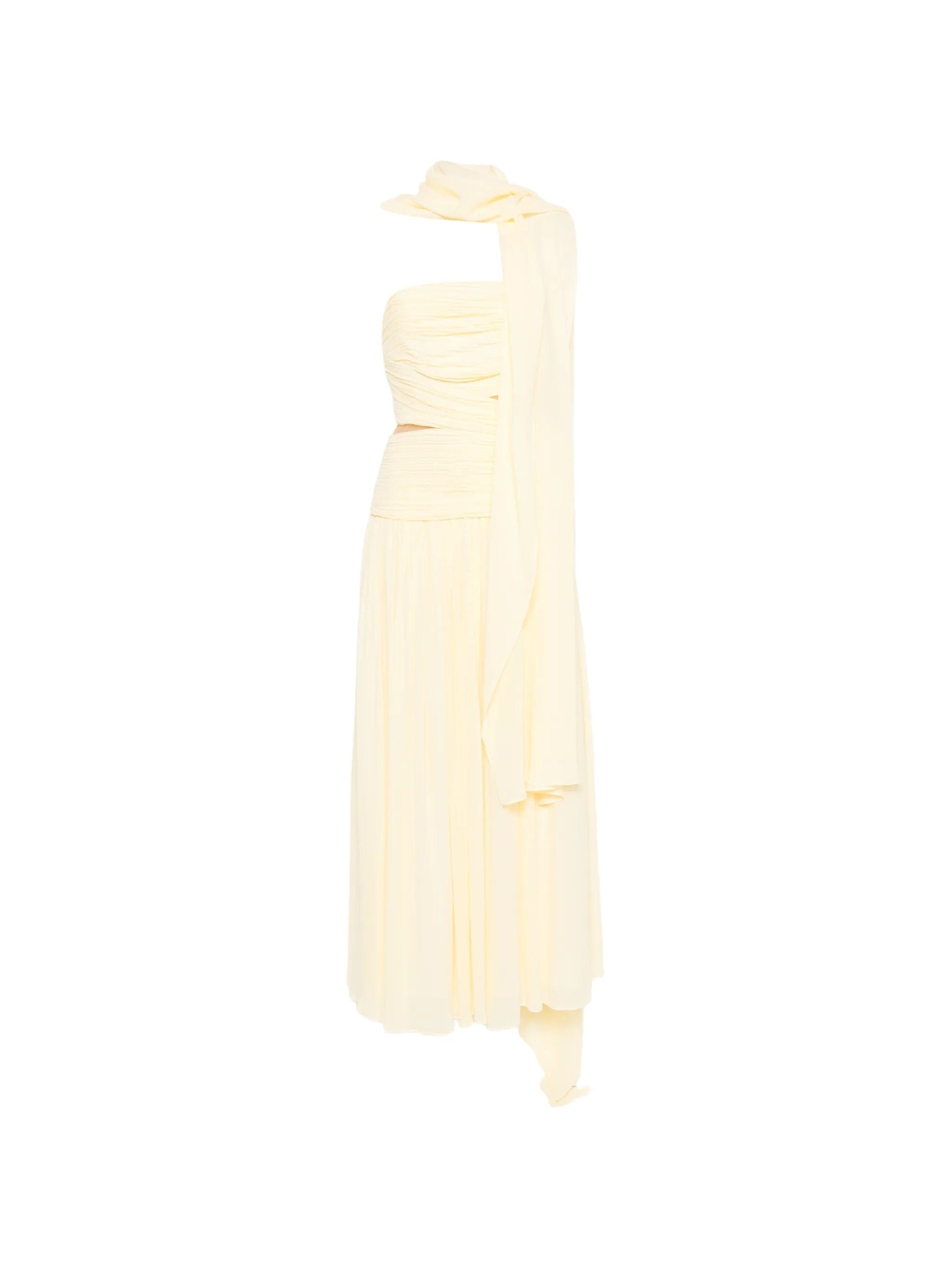 Self-Portrait Georgette strapless maxi dress