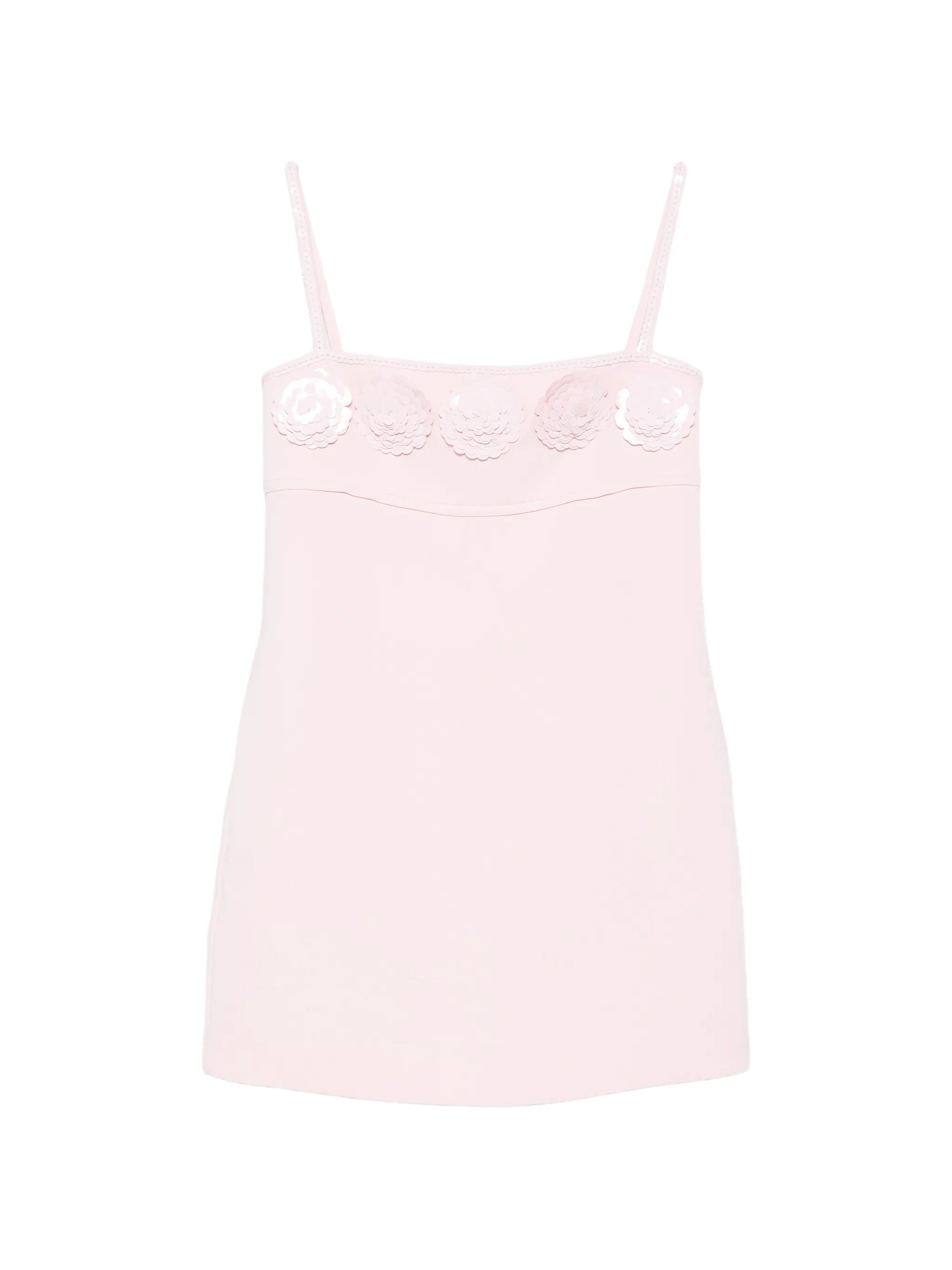 Self-Portrait floral - appliqué mini dress