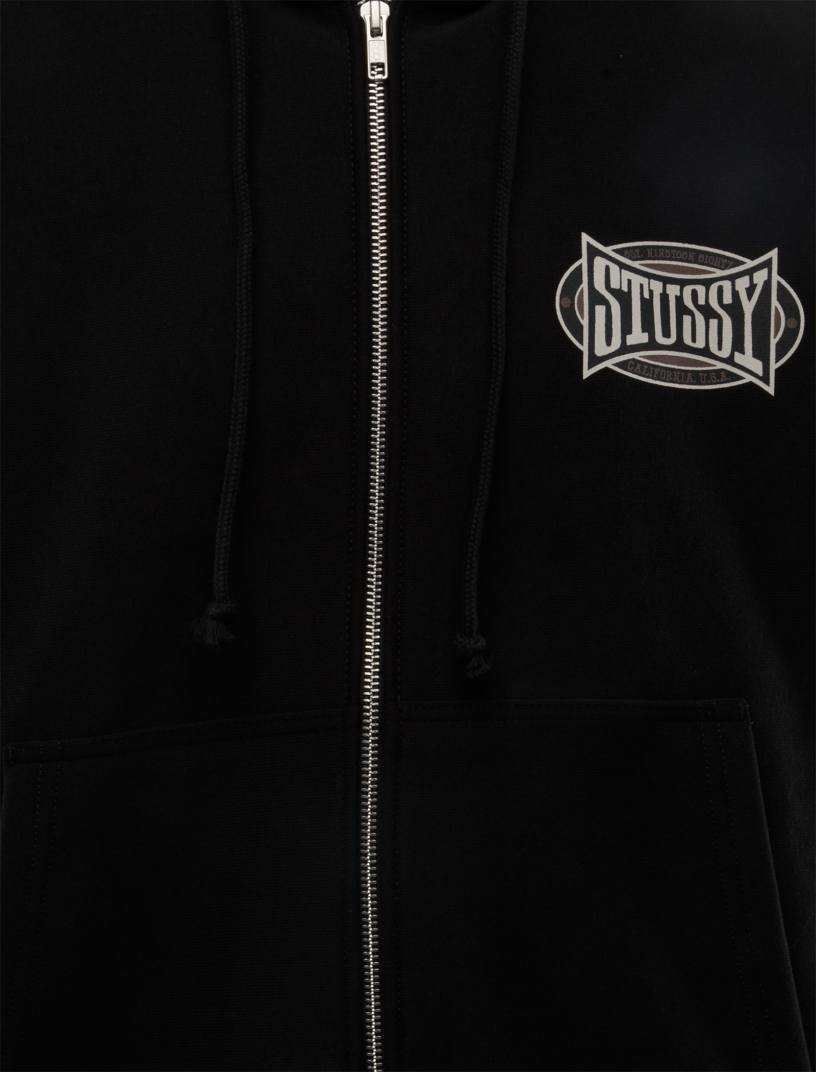 STÜSSY CHAMPION OVAL ZIP HOODIE