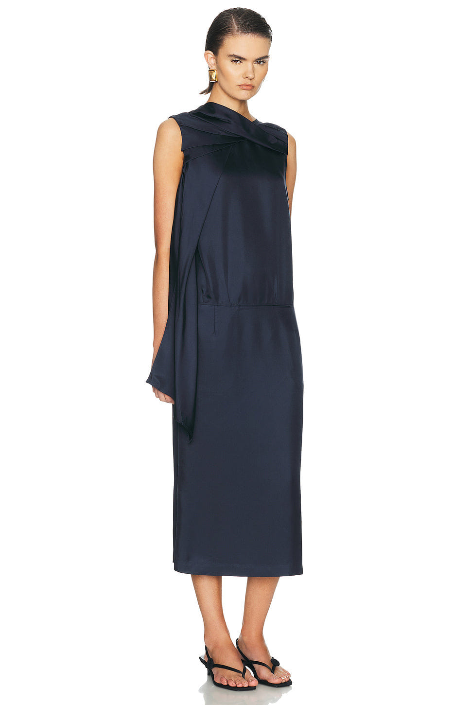 Loulou de Saison Izia Draped Cape Dress