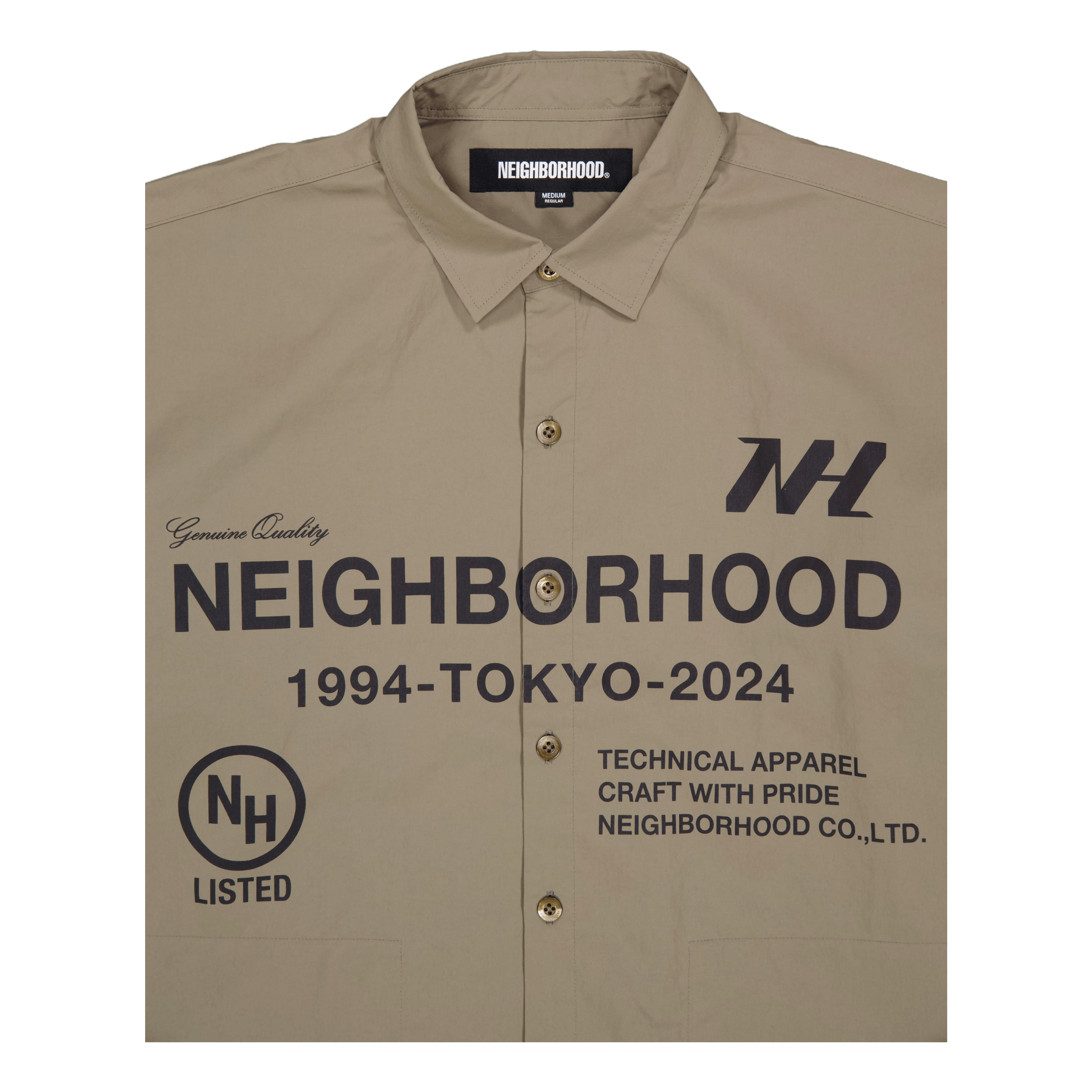 Neighborhood Over Shirt Ls Olive Drab