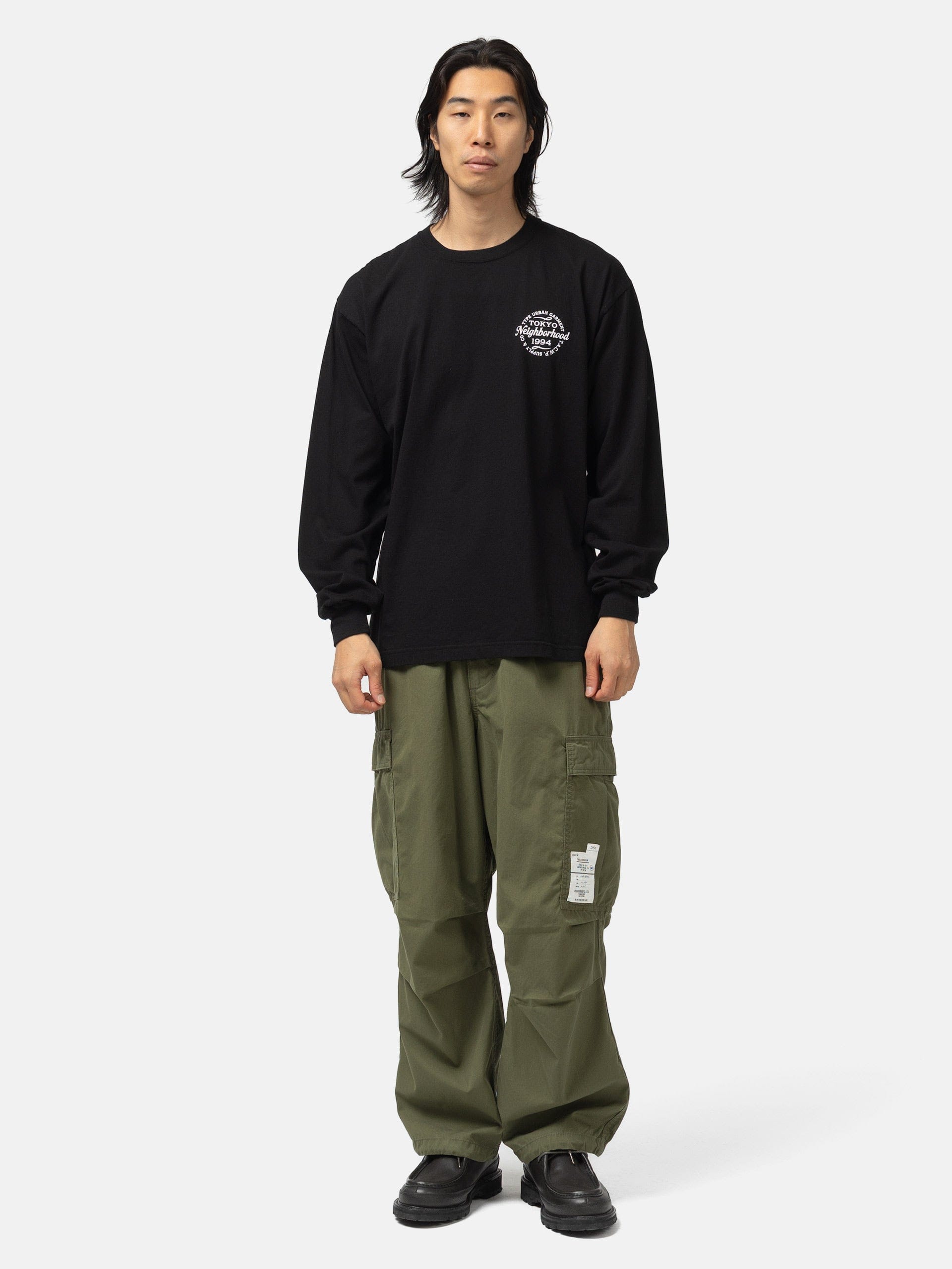 Neighborhood NH . T-Shirt LS - 4 Black