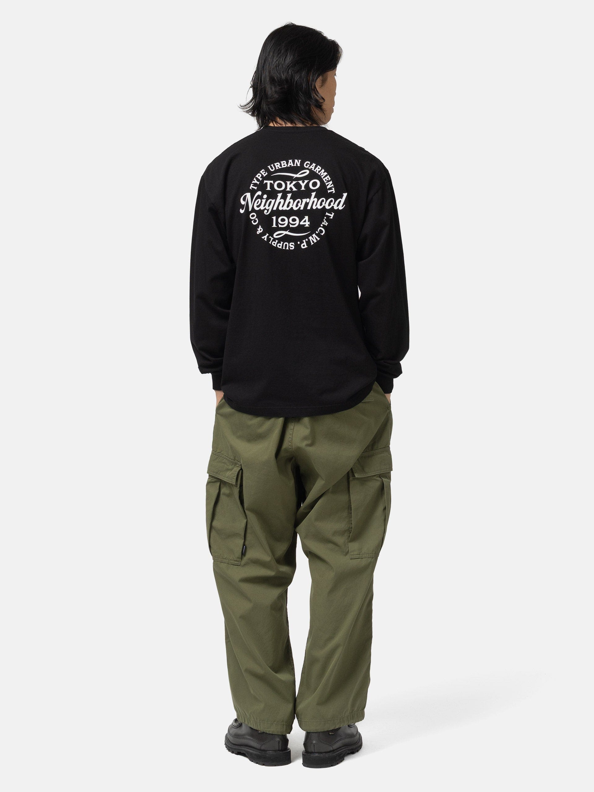 Neighborhood NH . T-Shirt LS - 4 Black