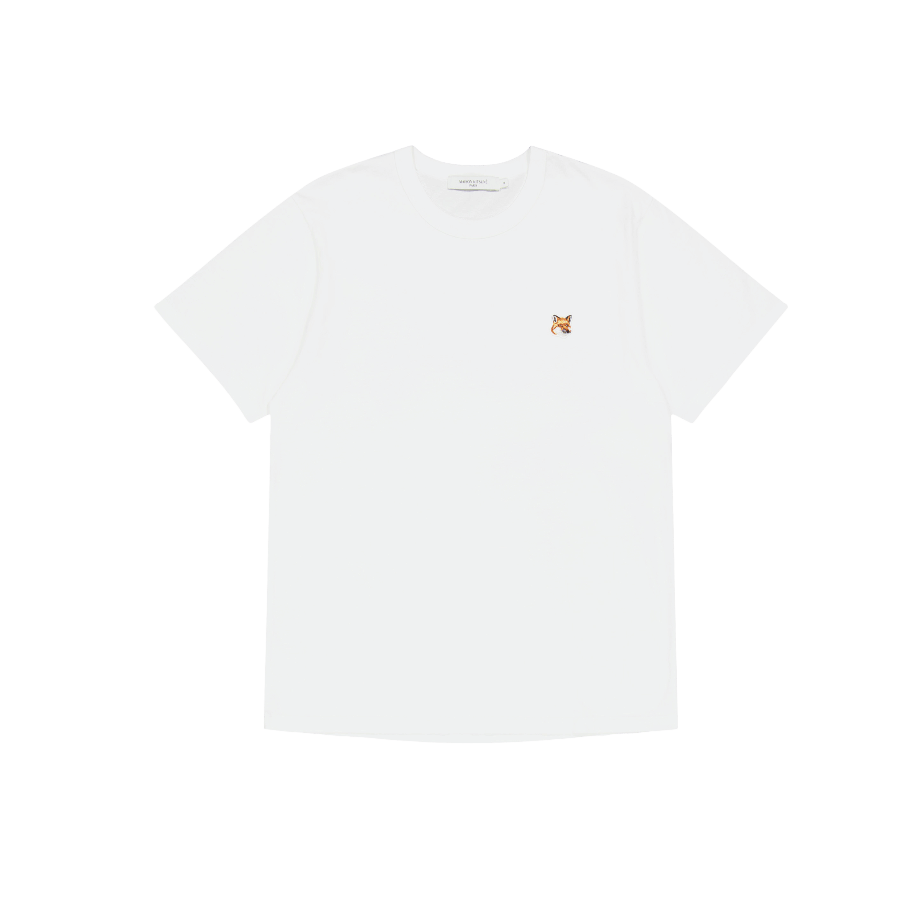 Maison Kitsuné Fox Head Patch Classic T-Shirt - shi White