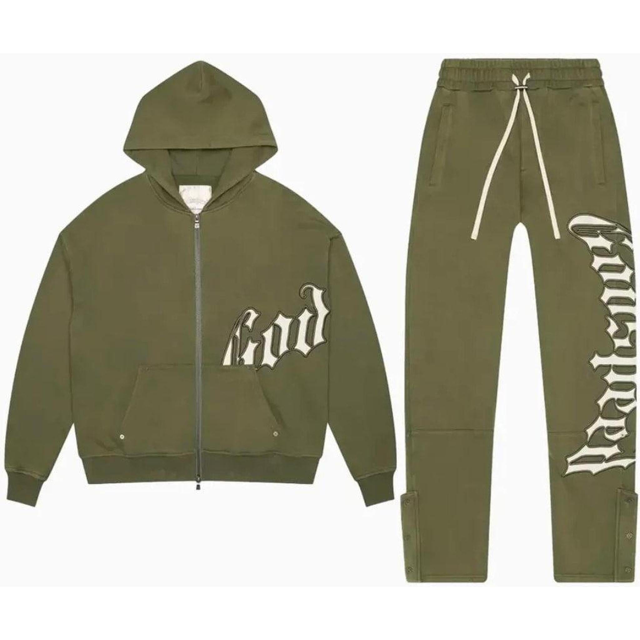 Godspeed OG Logo Sweatsuit V2 Olive (Full Set)