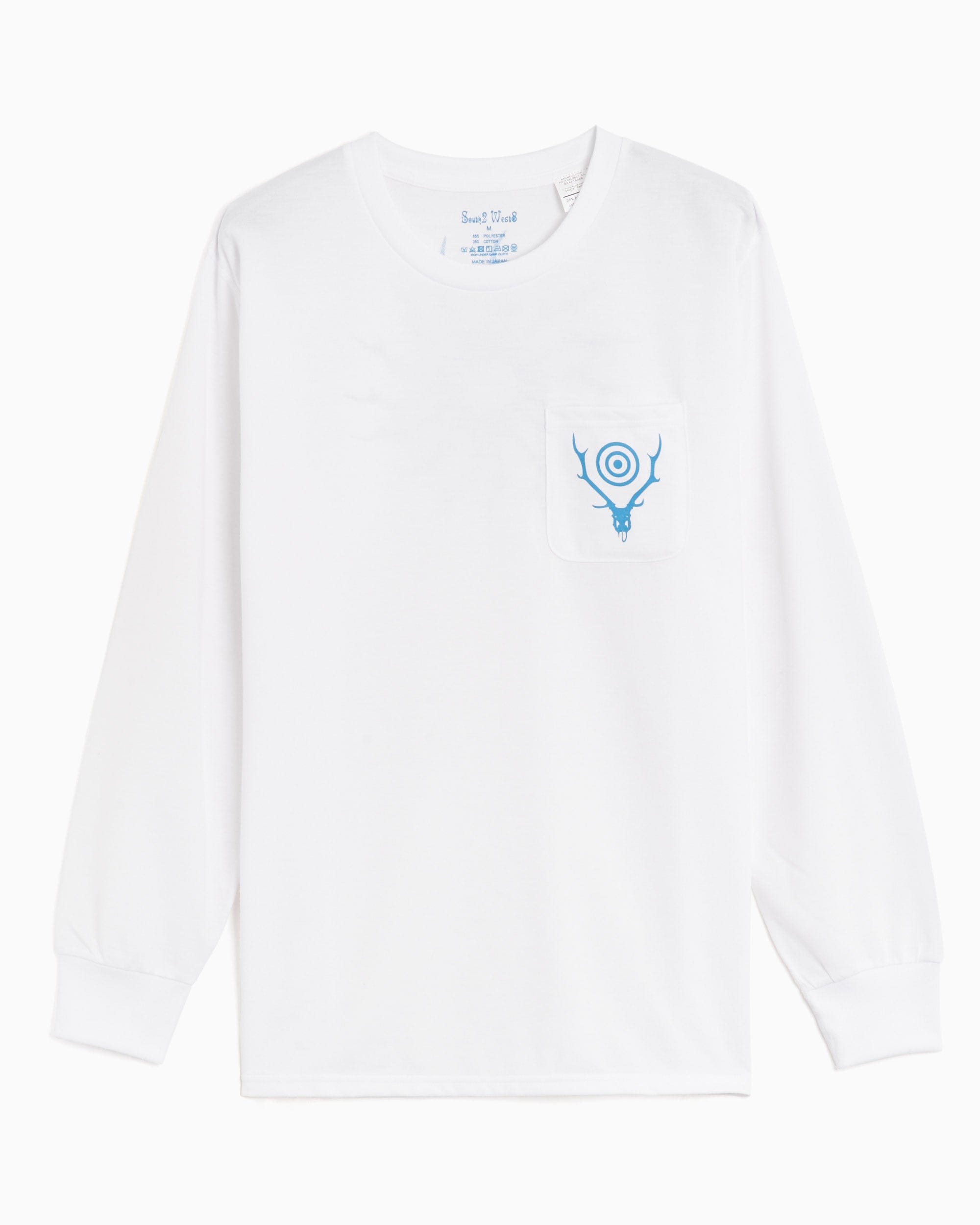 South2 West8 Camiseta South2 West8 Round Pocket Men's Long Sleeve T - Shirt para hombre