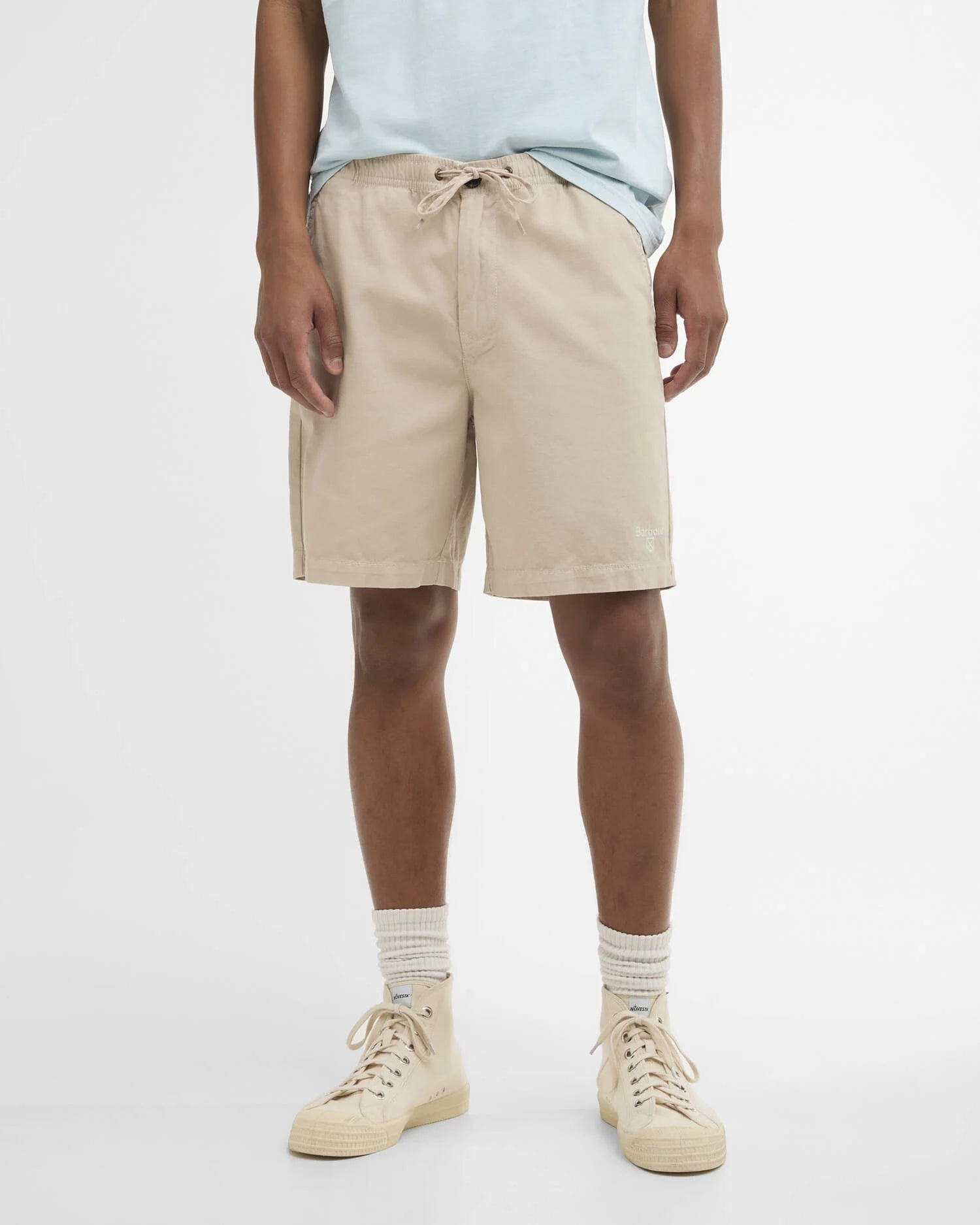 Barbour Washed Oxford Relaxed Short - Mist