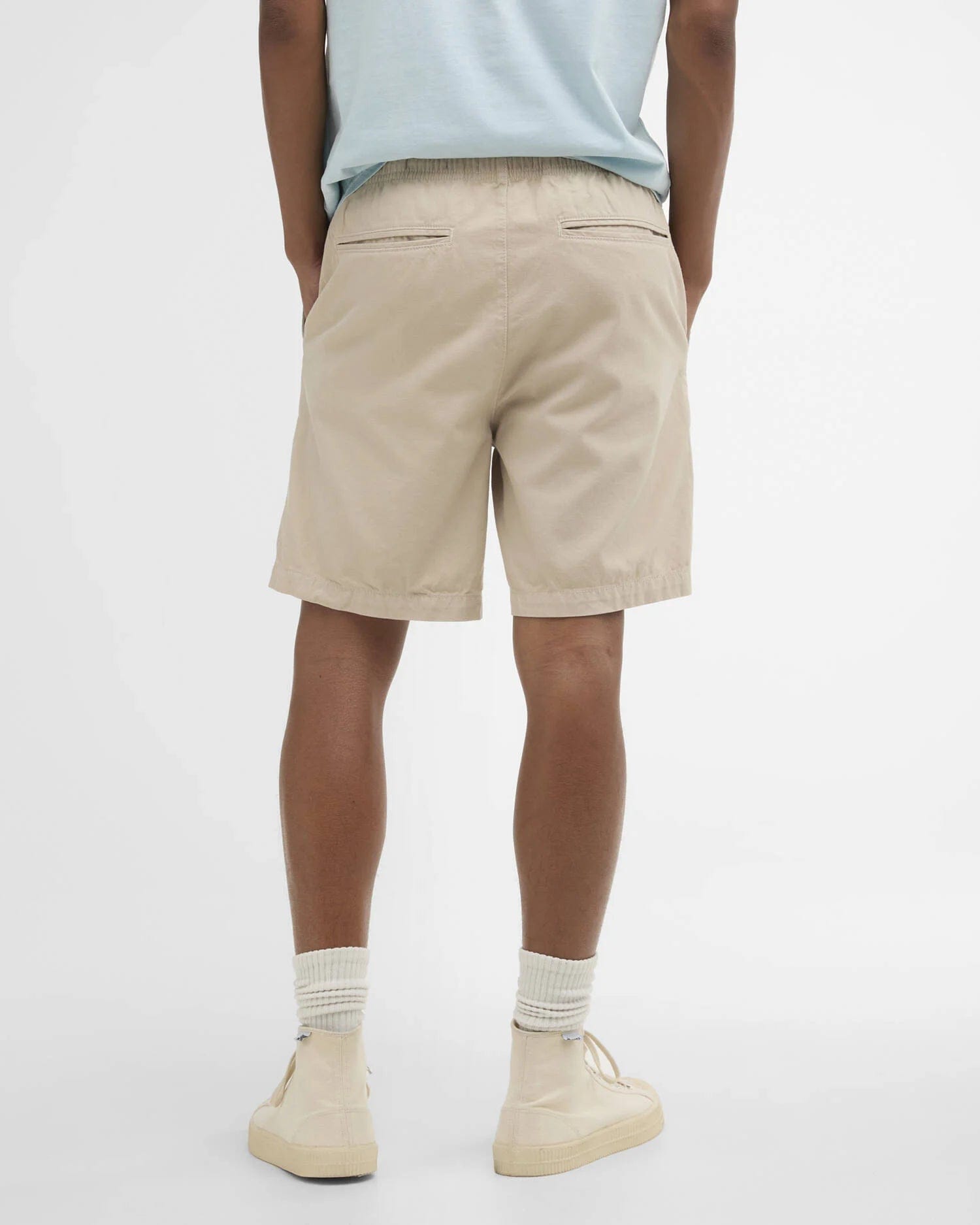 Barbour Washed Oxford Relaxed Short - Mist