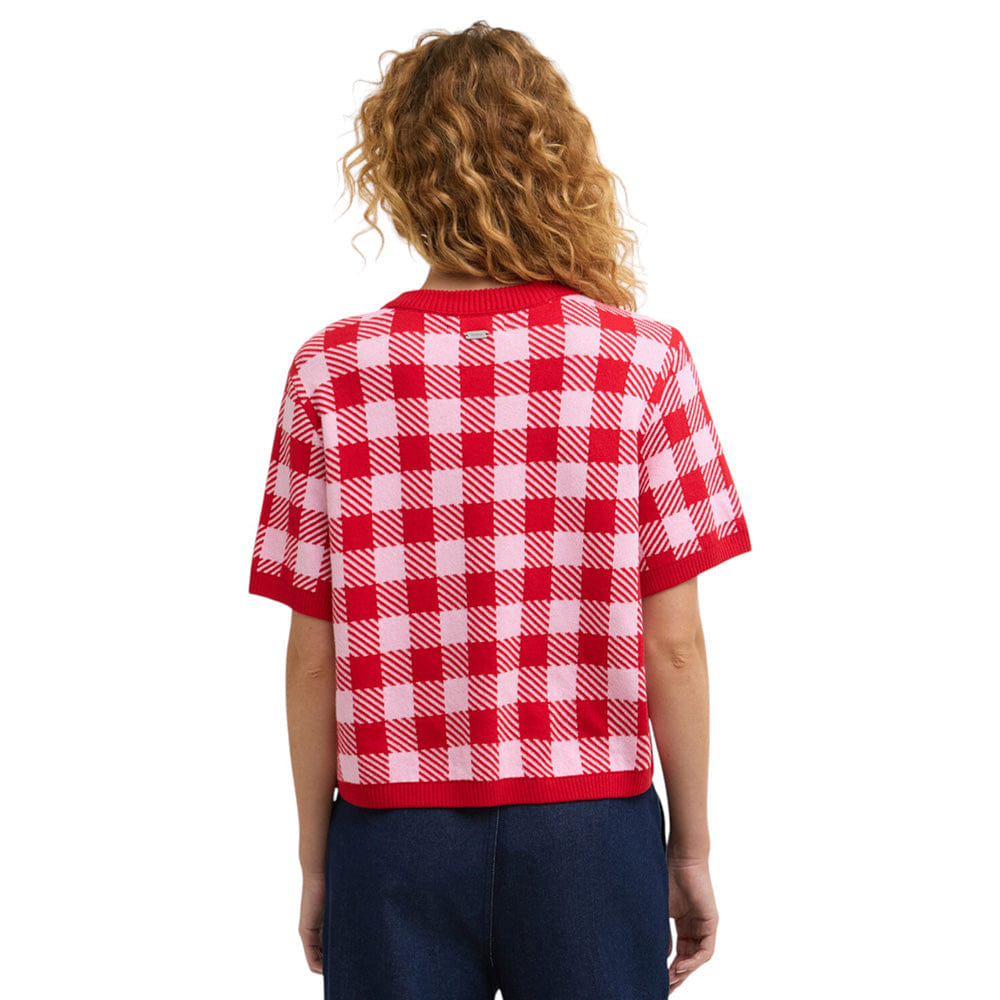Barbour ESTHER GINGHAM CREW NECK JUMPER