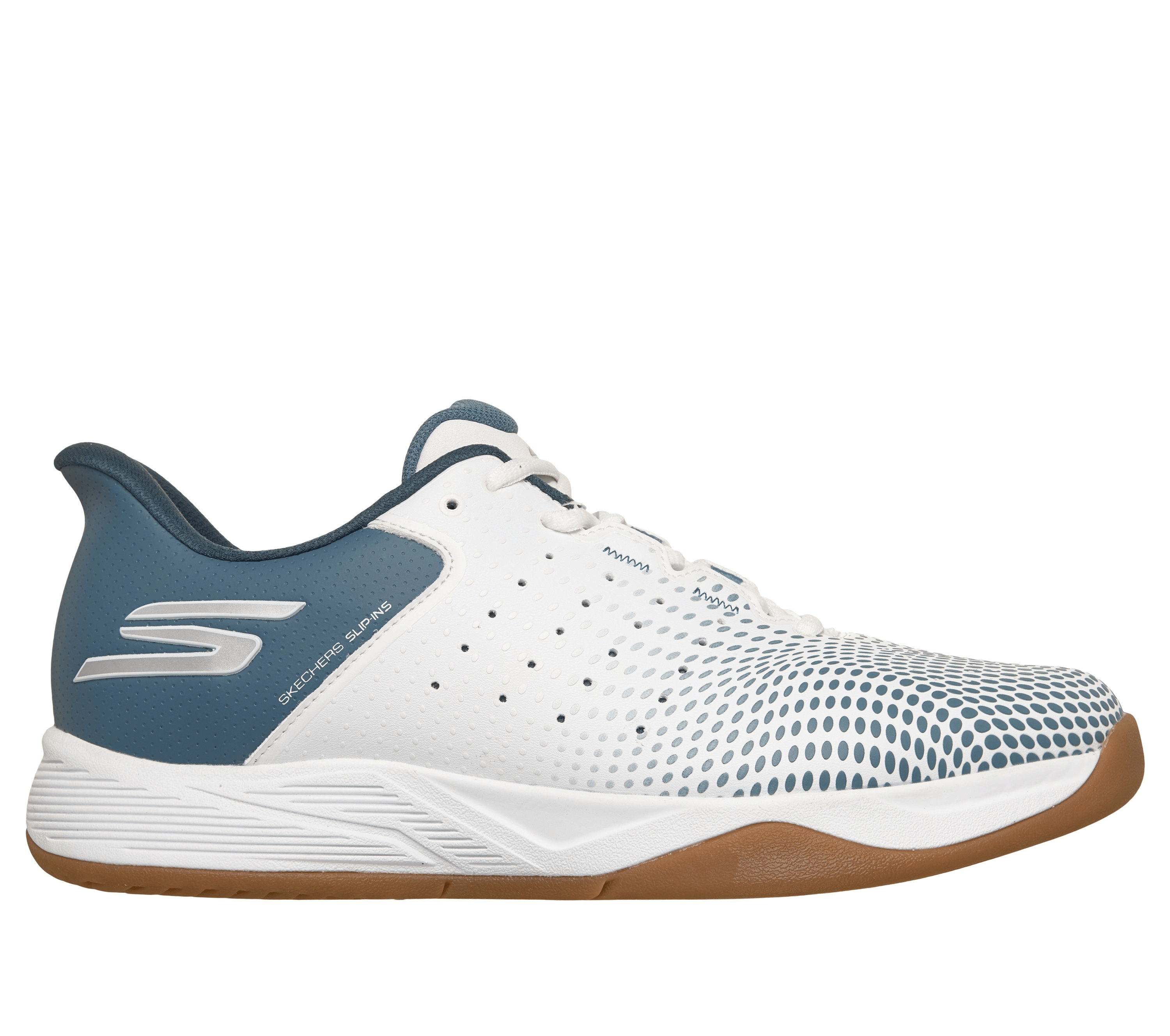 Skechers Slip - ins Relaxed Fit: Viper Court Reload White/Light Blue