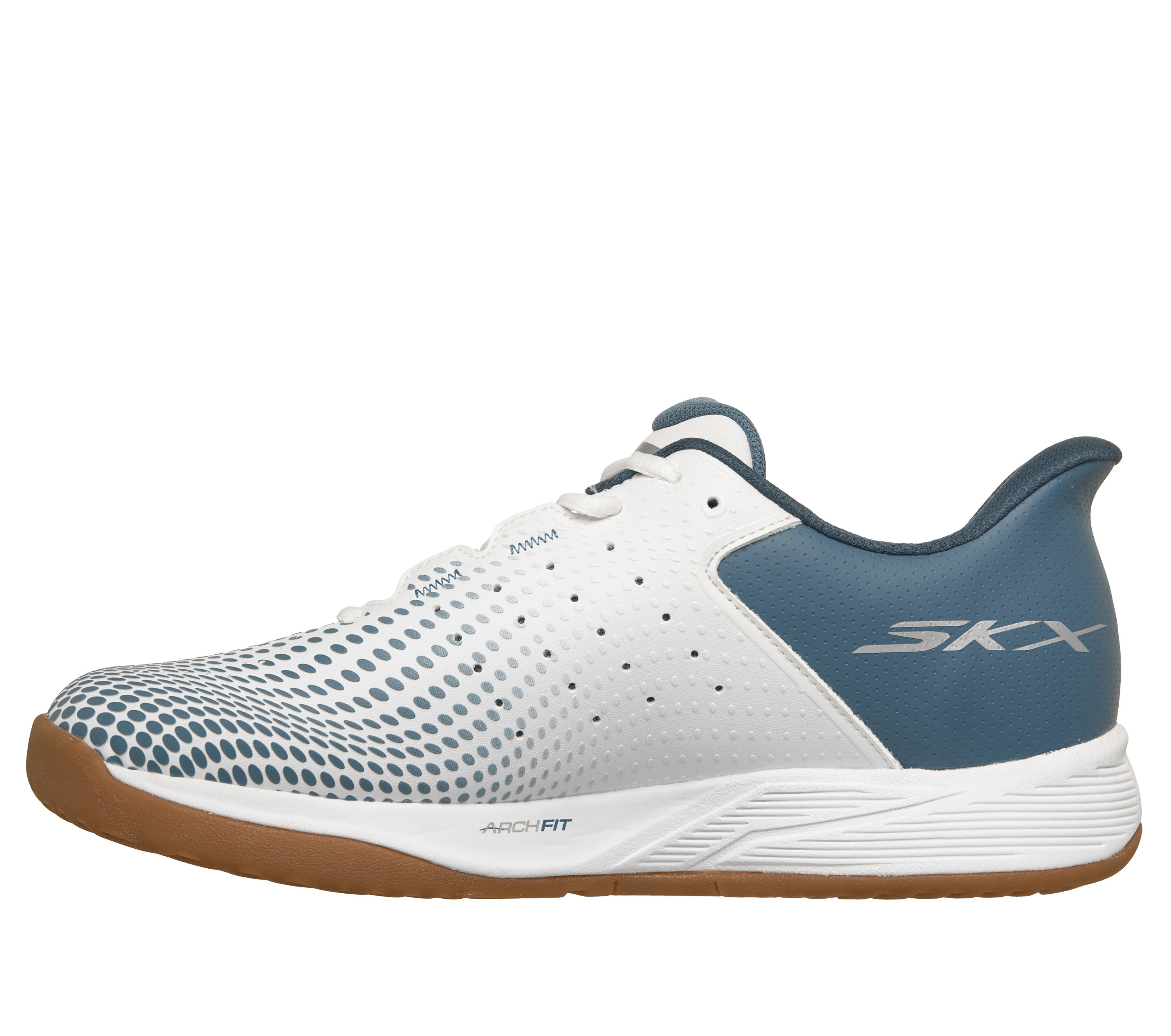 Skechers Slip - ins Relaxed Fit: Viper Court Reload White/Light Blue