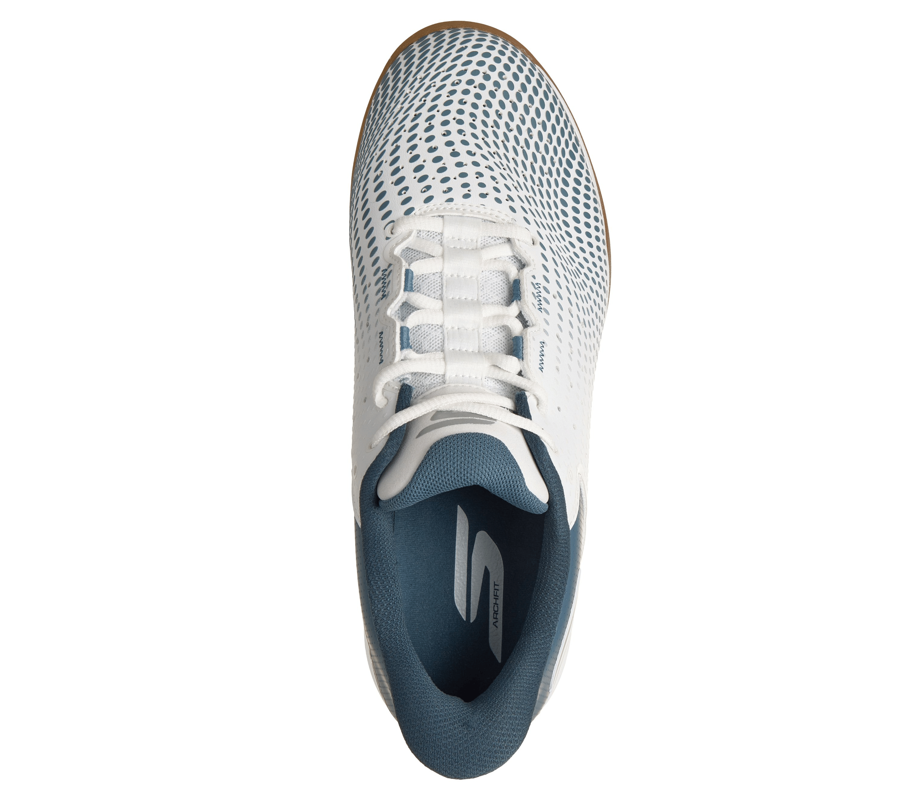 Skechers Slip - ins Relaxed Fit: Viper Court Reload White/Light Blue
