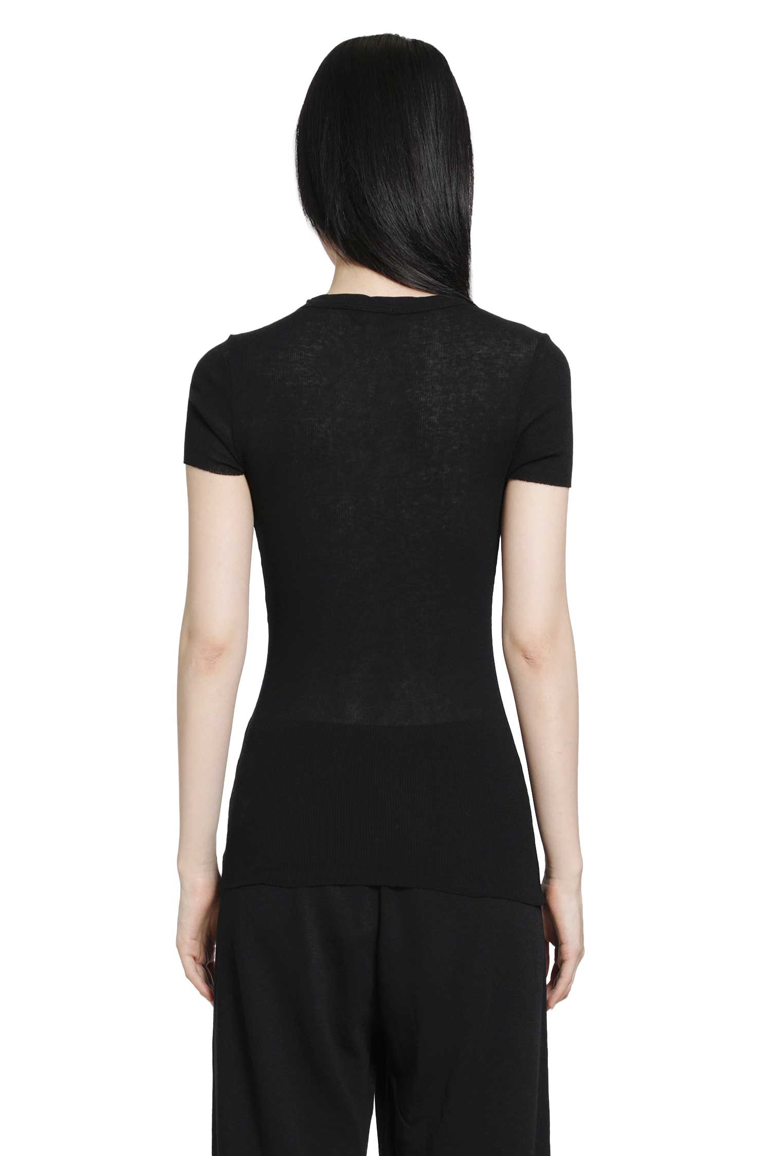 JAMES PERSE Cotton Cashmere Blend Ribbed Crewneck T-Shirt
