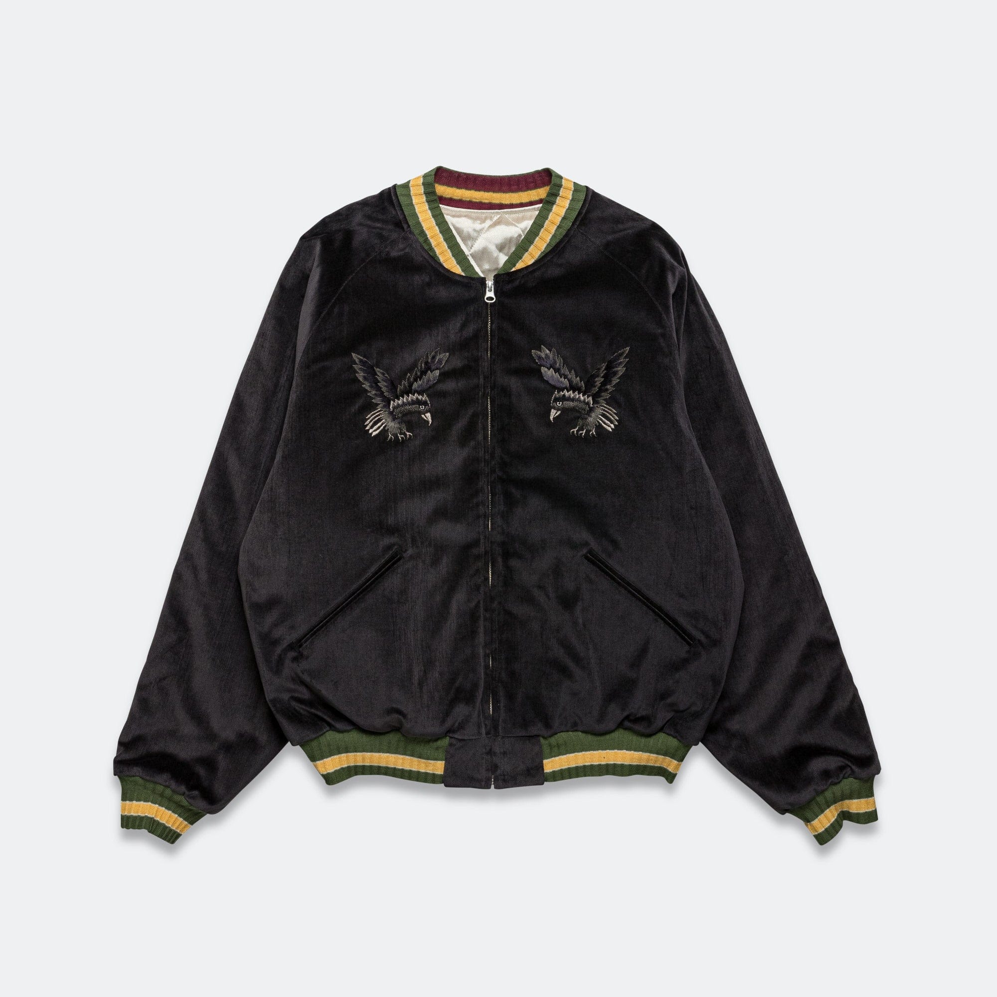 Kapital Velveteen Souvenir JKT Raven & Skull - Black