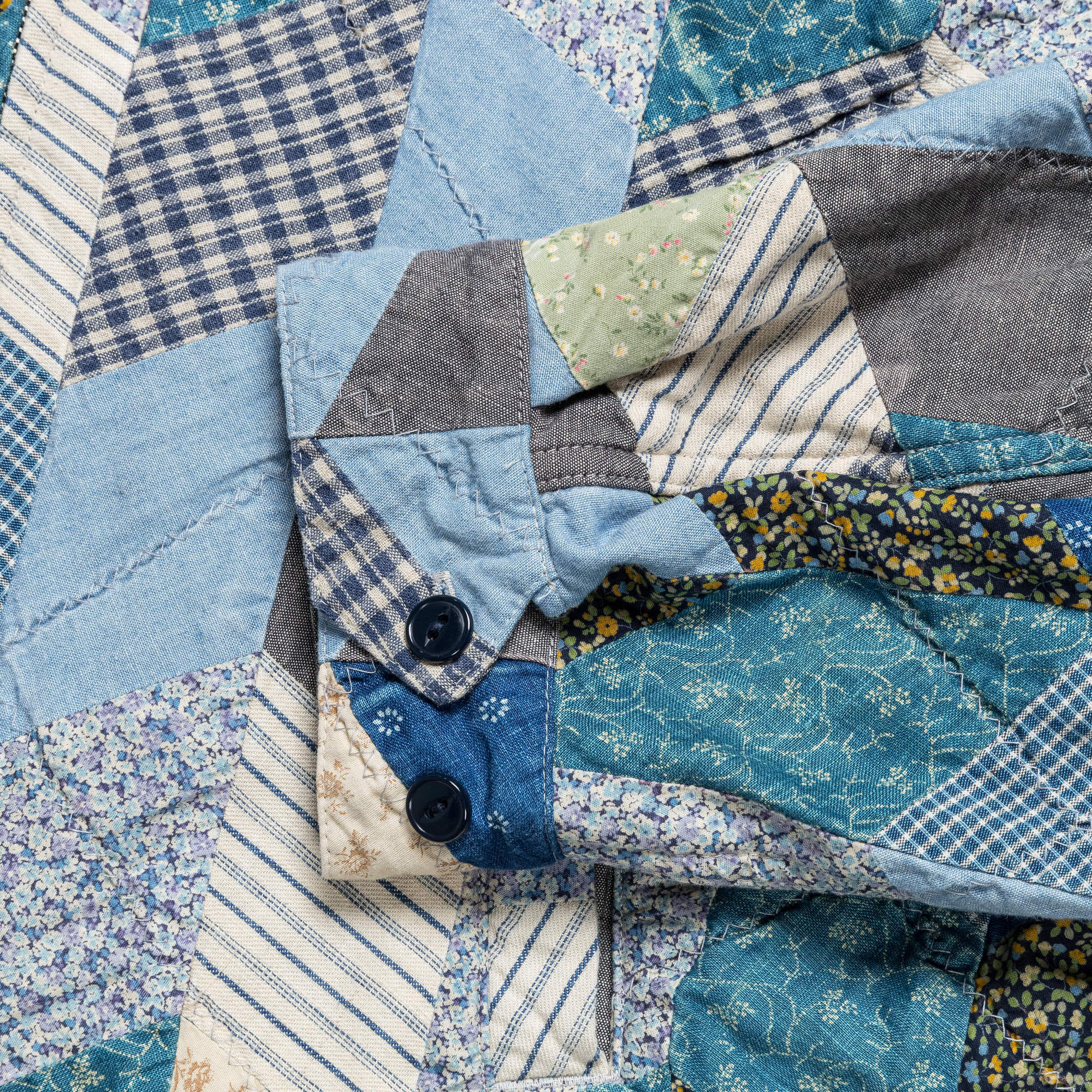 Kapital YABANE Quilt Patchwork Drizzler JKT - IDG