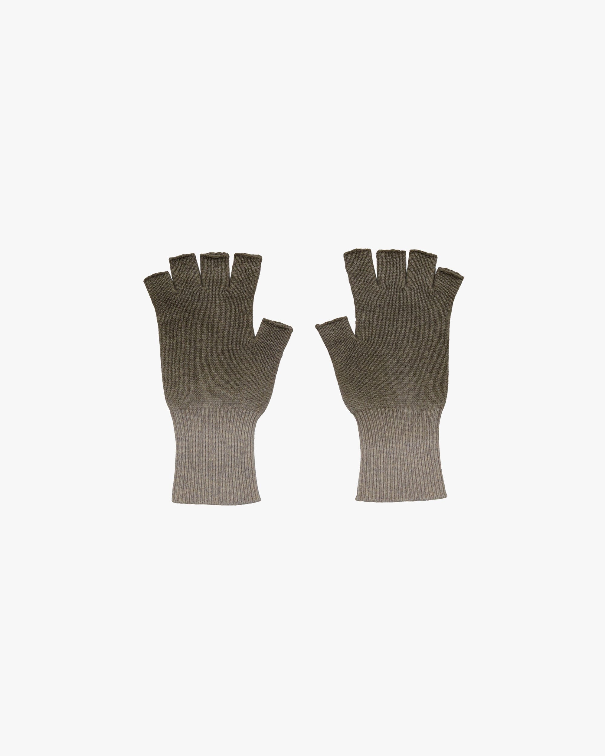 Knit - SALE - Gradient Dyed Wool Knit Fingerless Gloves