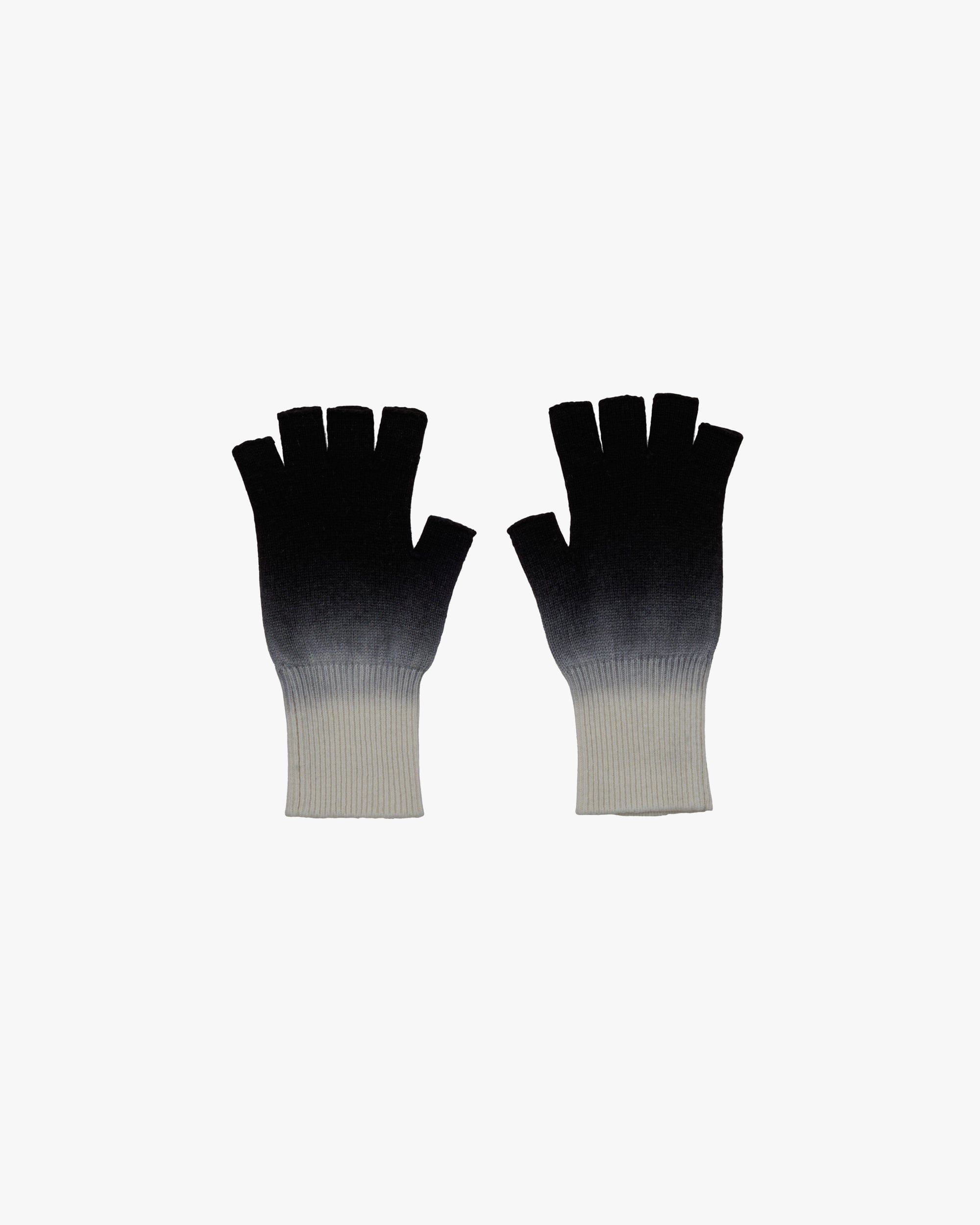 Knit - SALE - Gradient Dyed Wool Knit Fingerless Gloves