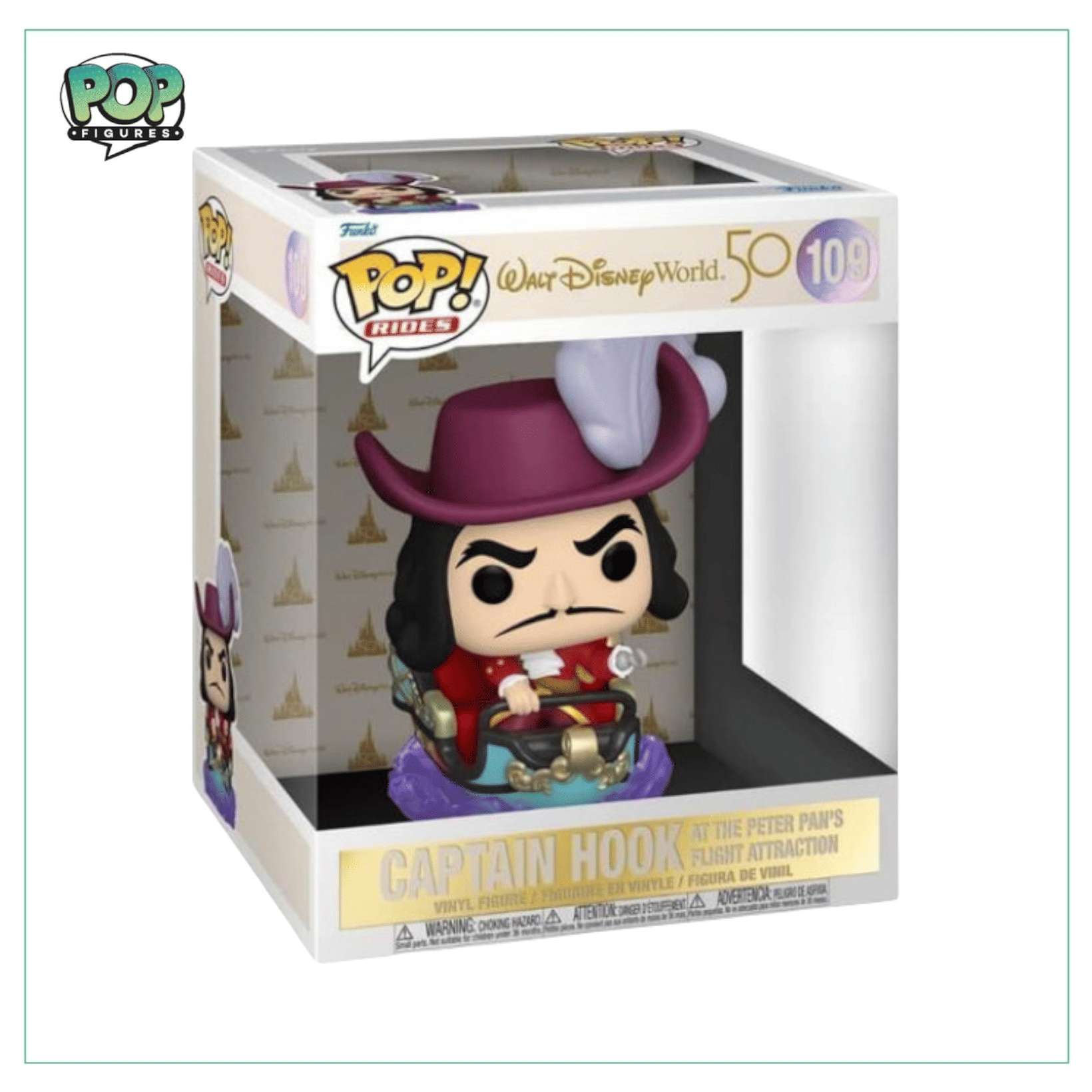 Funko Pop! Captain Hook at the Peter Pan’s Flight Attraction #109 Funko Pop! Disney 50th