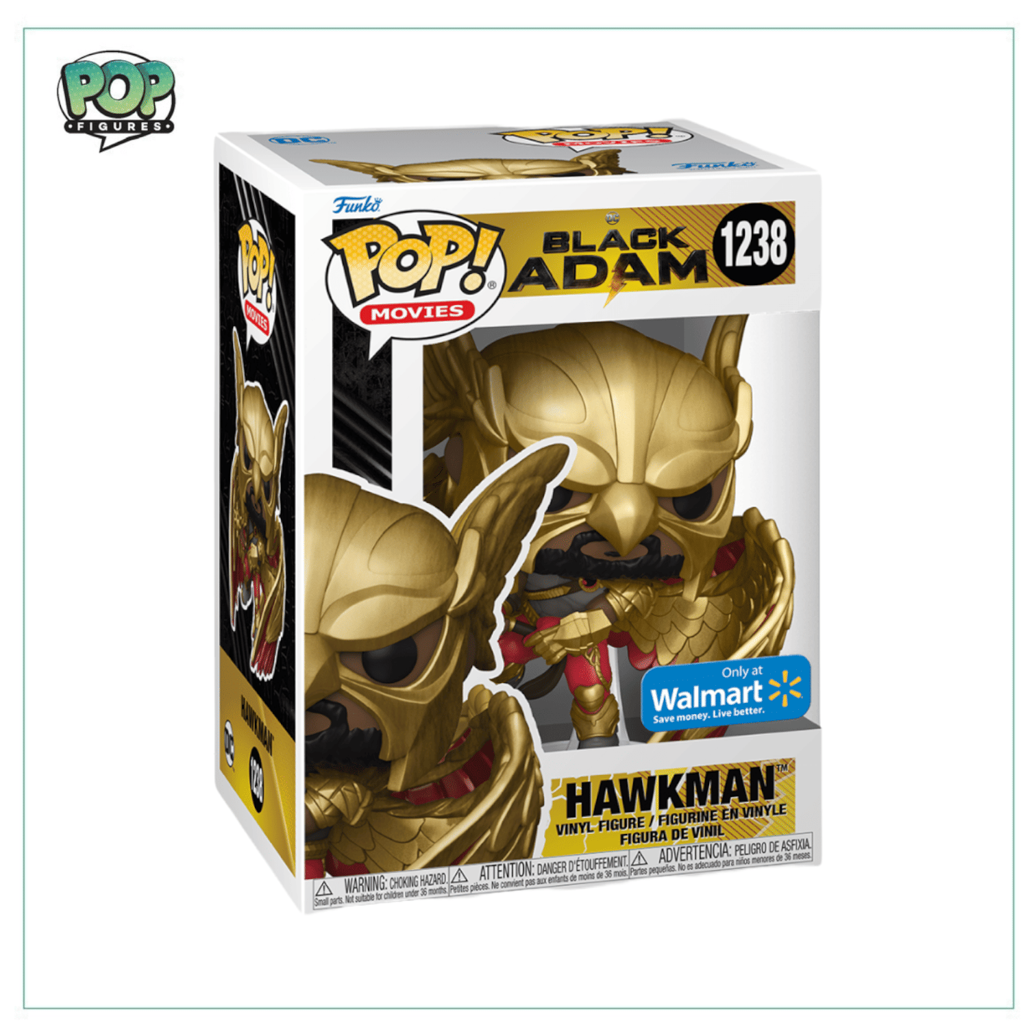 Funko Pop! Hawkman #1238 Funko Pop! - Black Adam - Walmart Exclusive