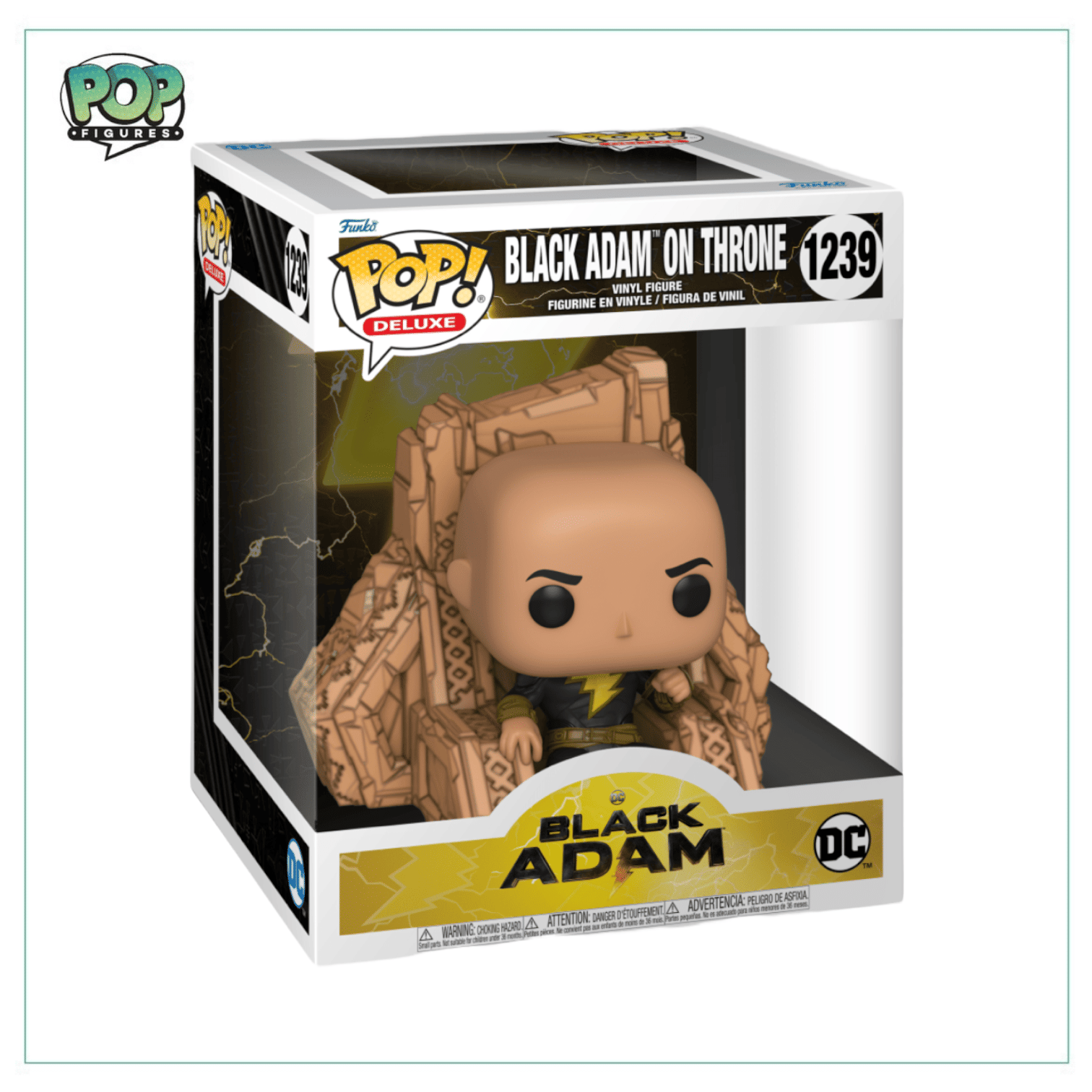 Funko Pop! Black Adam on Throne #1239 Deluxe Funko Pop! Black Adam