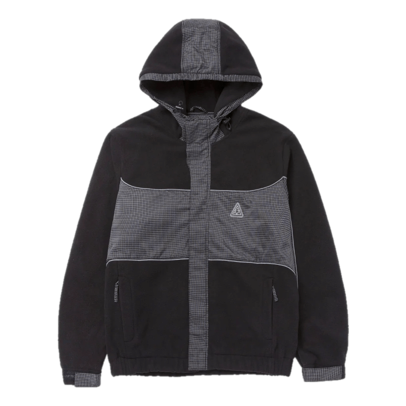 HUF Nauls Polar Fleece Jacket Black