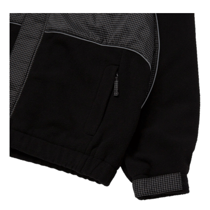 HUF Nauls Polar Fleece Jacket Black