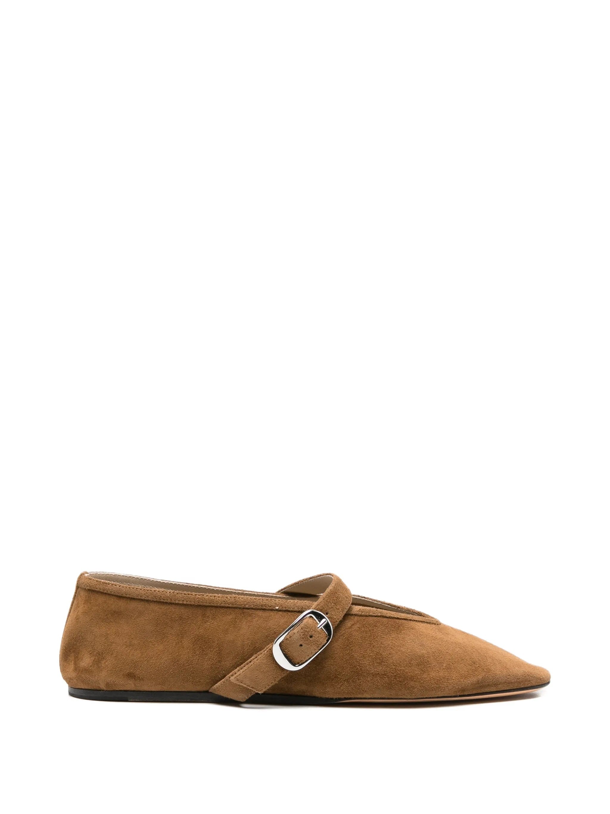 Le Monde Beryl Stella buckle - strap suede ballet flats