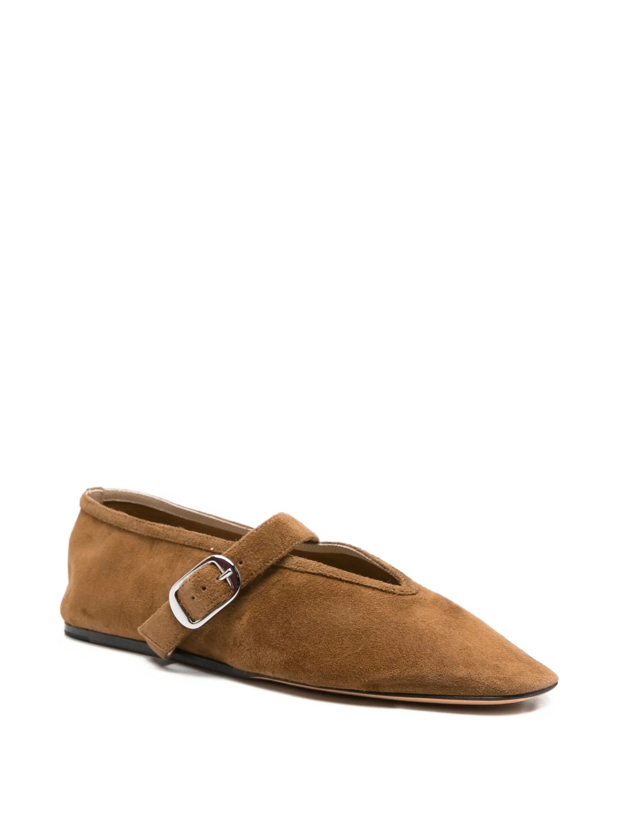 Le Monde Beryl Stella buckle - strap suede ballet flats