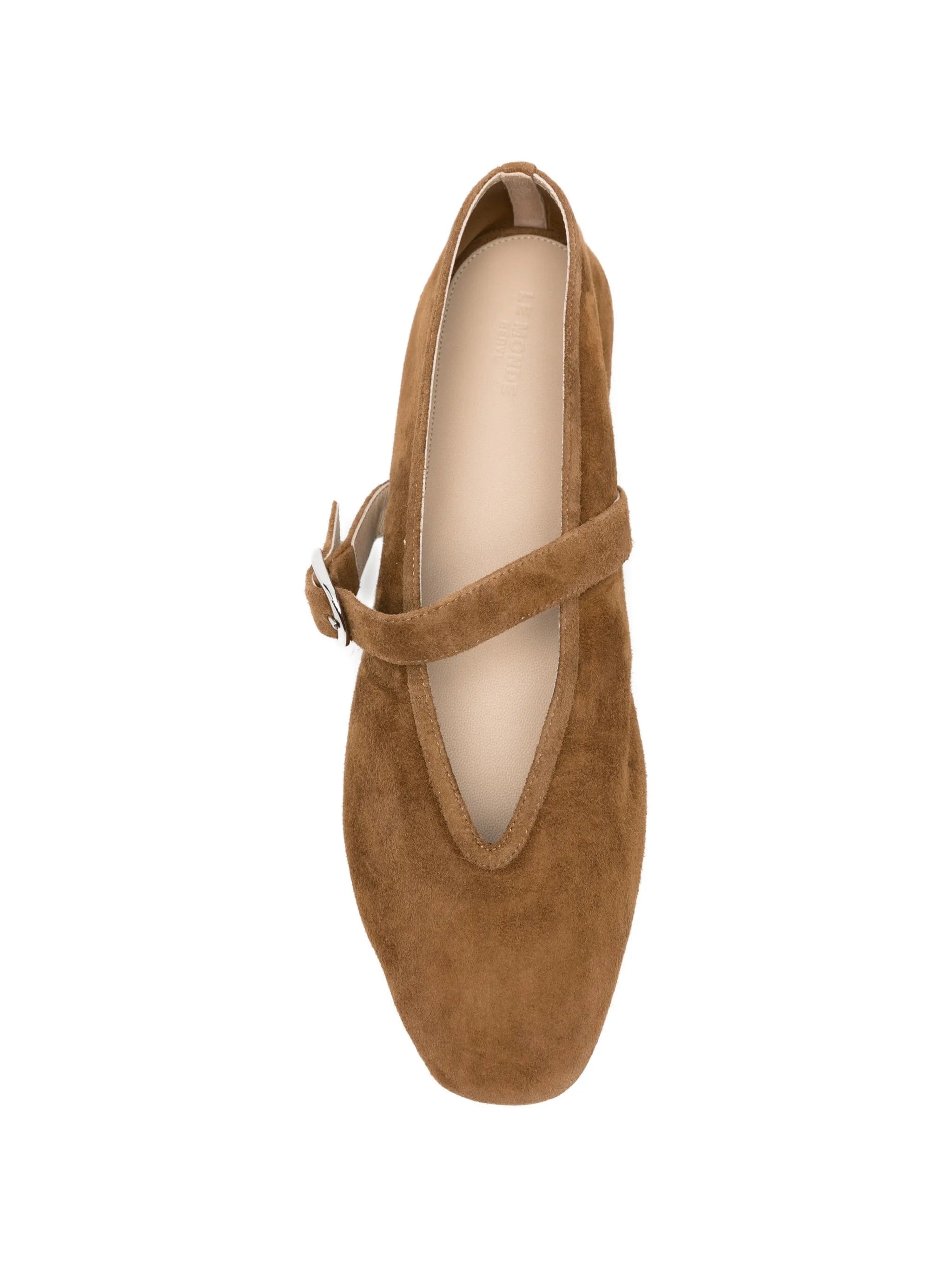 Le Monde Beryl Stella buckle - strap suede ballet flats
