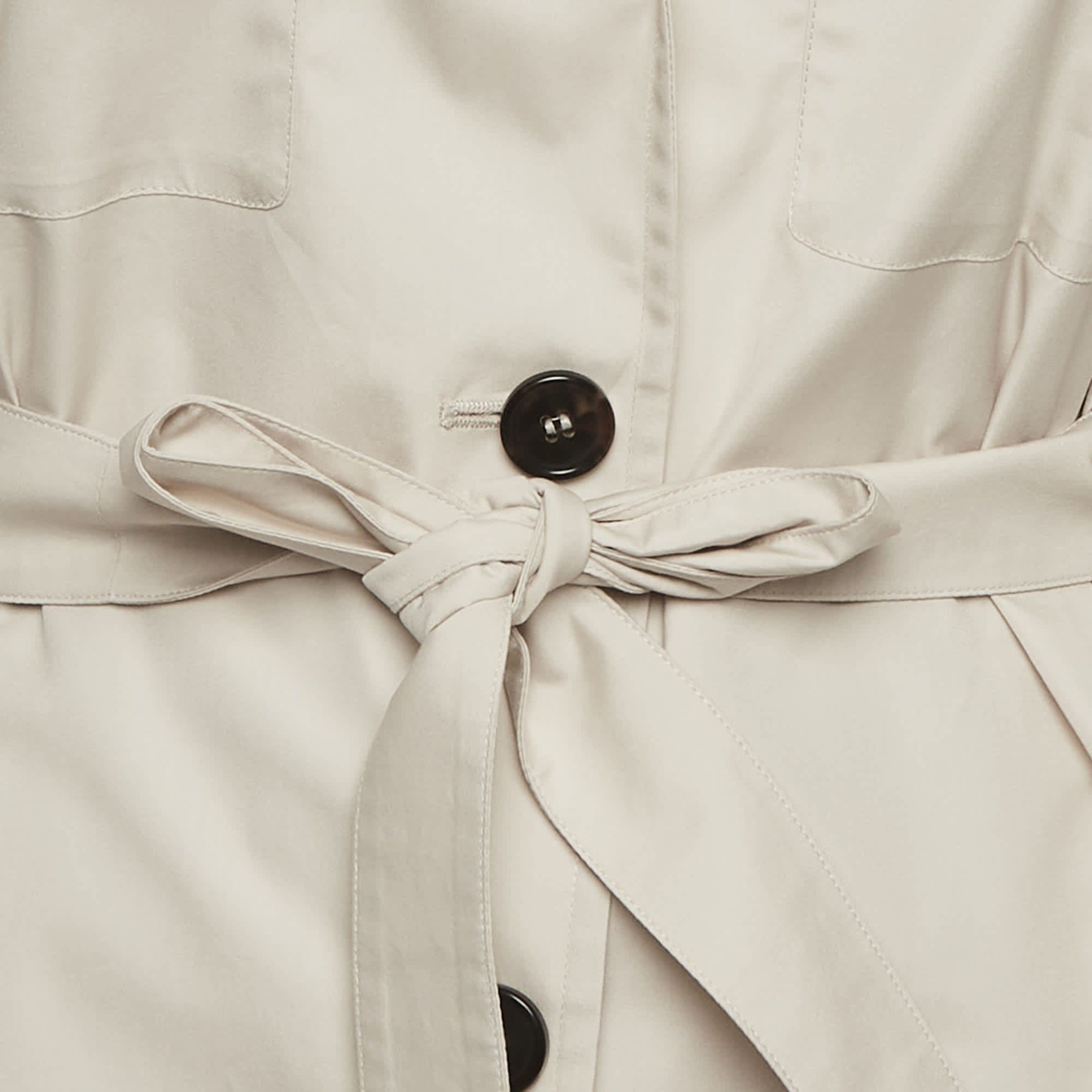 S'max Mara Beige Cotton Belted Jacket