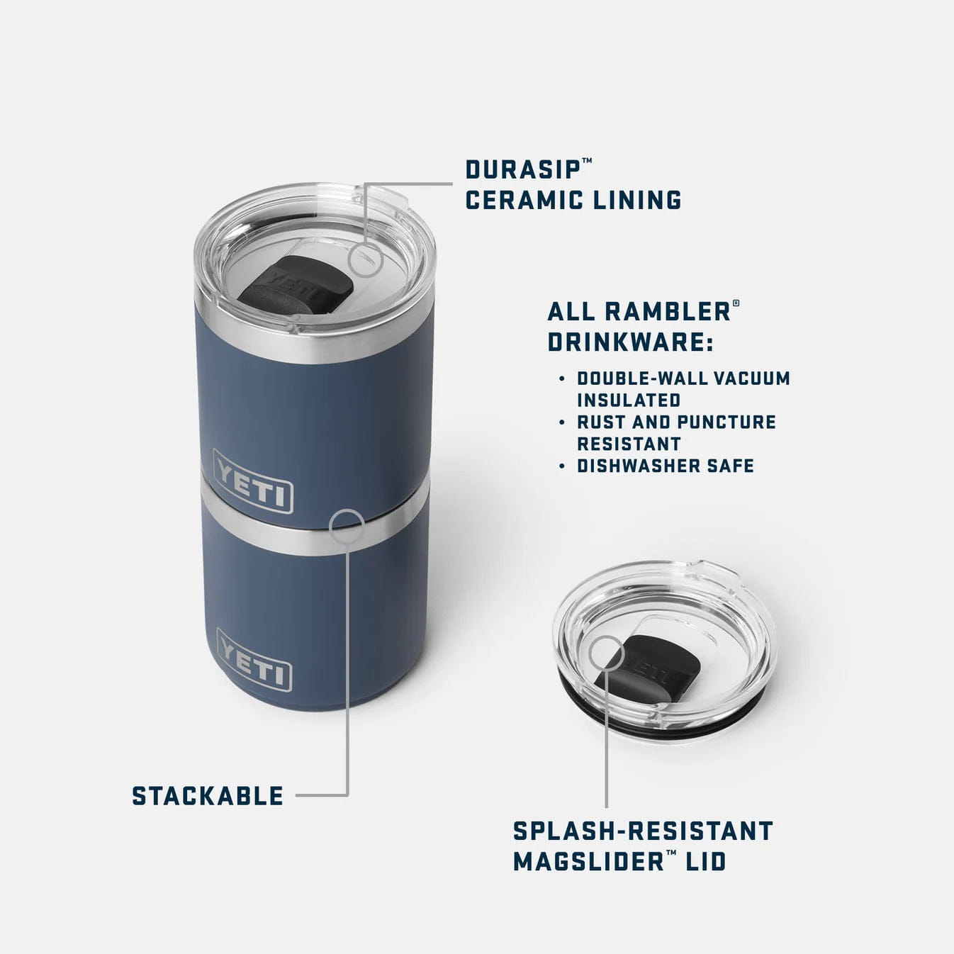 Yeti Rambler™ 10 oz (295 ml) Stackable Lowball 2.0 - Seafoam