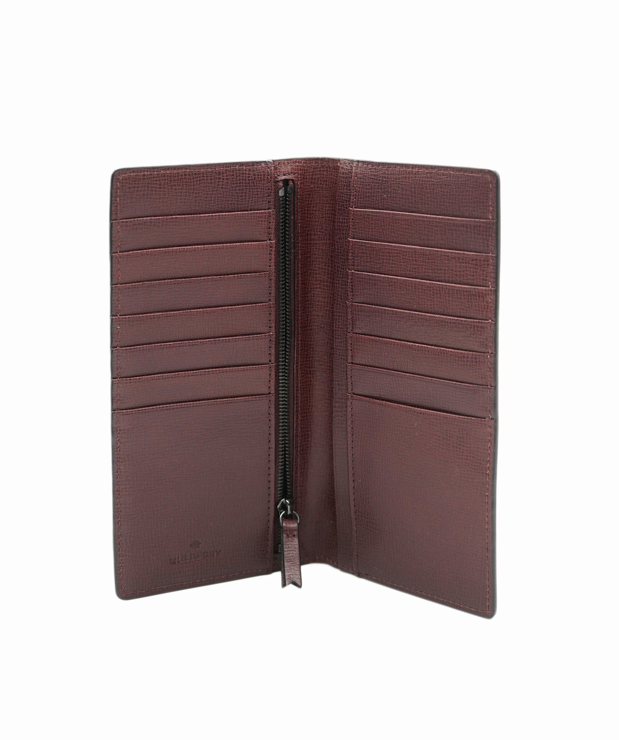 Mulberry Long Wallet Cardholder Oxblood Leather with Grain - APC0021