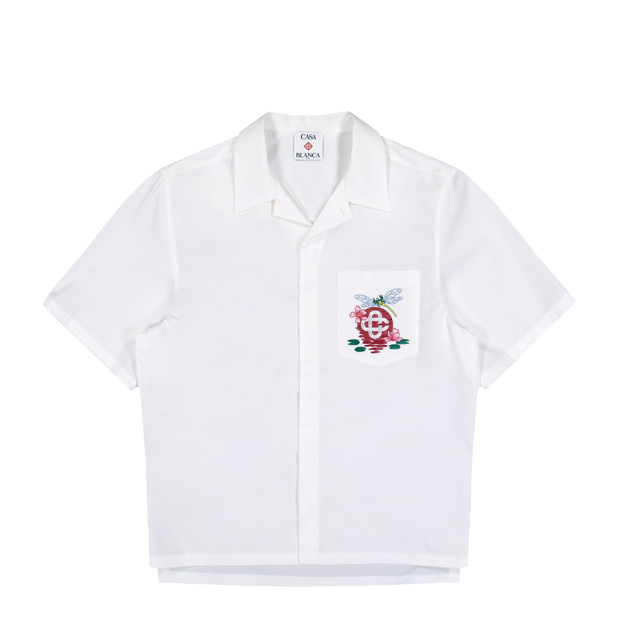 Casablanca Embroidered Monogram Short Sleeve Shirt