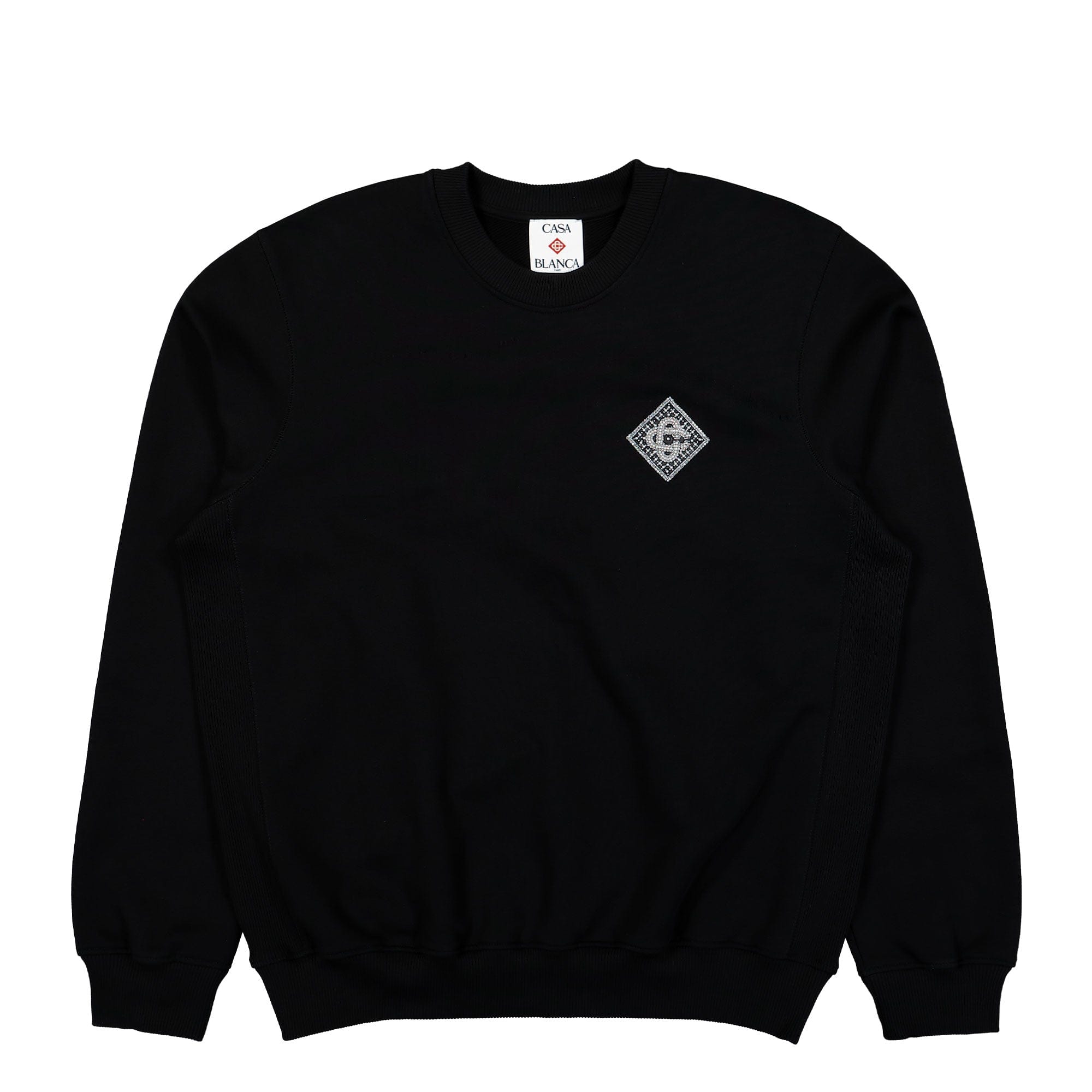 Casablanca Pearl Diamond CC Patch Sweatshirt