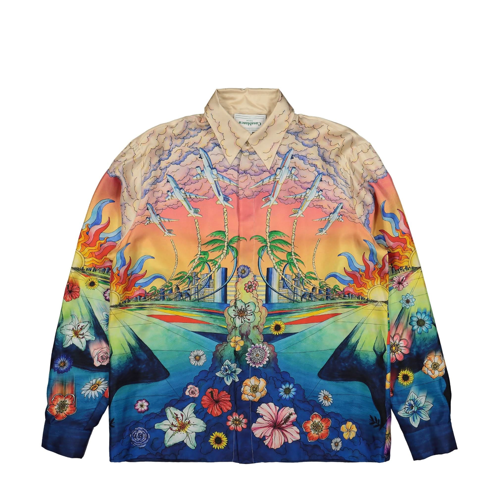 Casablanca Long Sleeve Silk Shirt