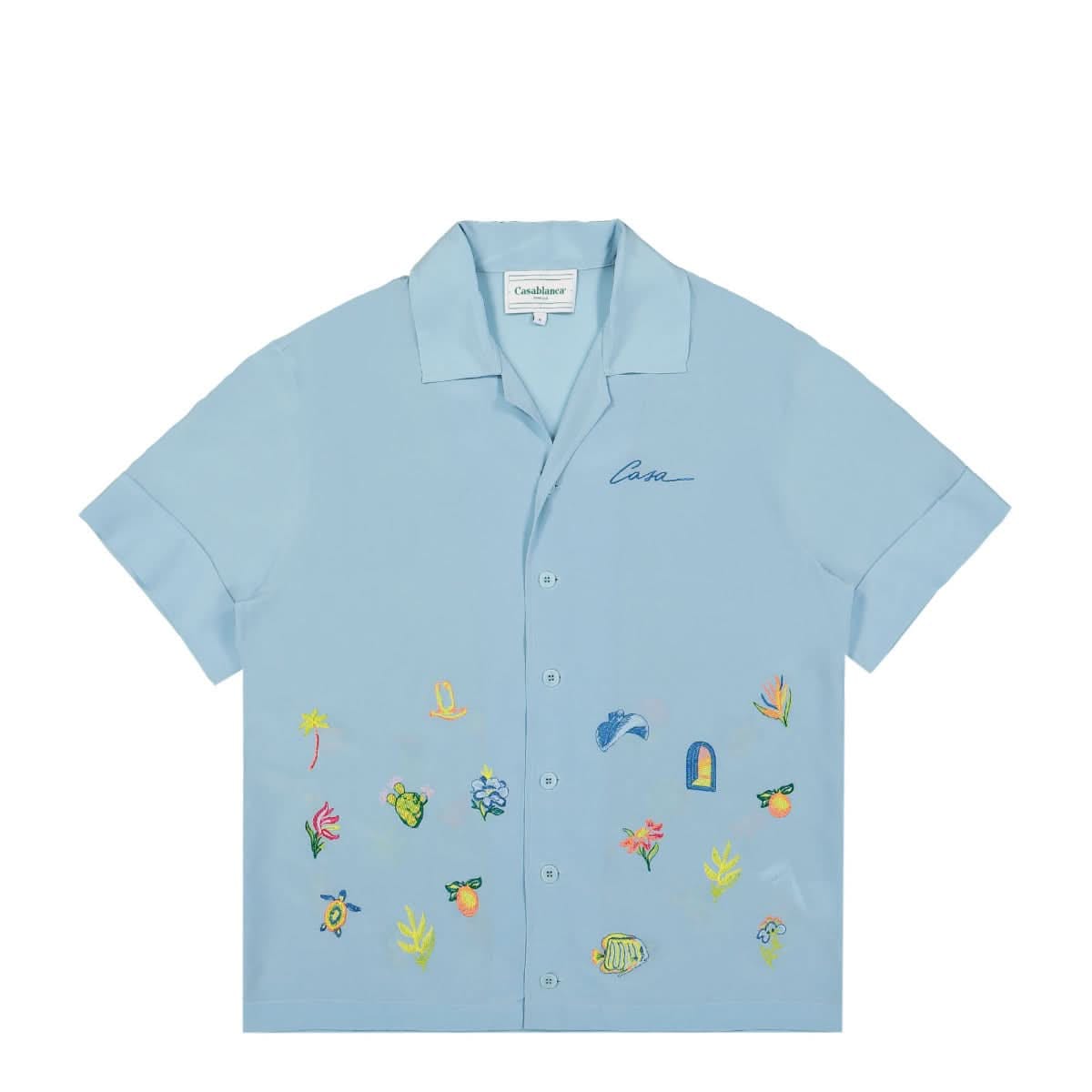 Casablanca Embroidery Logo Short Sleeve Shirt