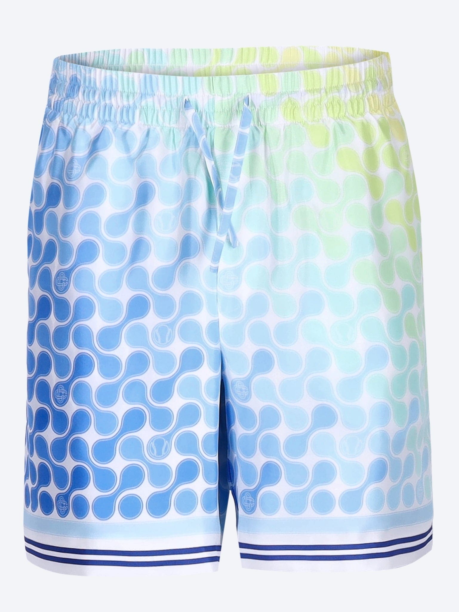 Casablanca Tennis tile silk shorts
