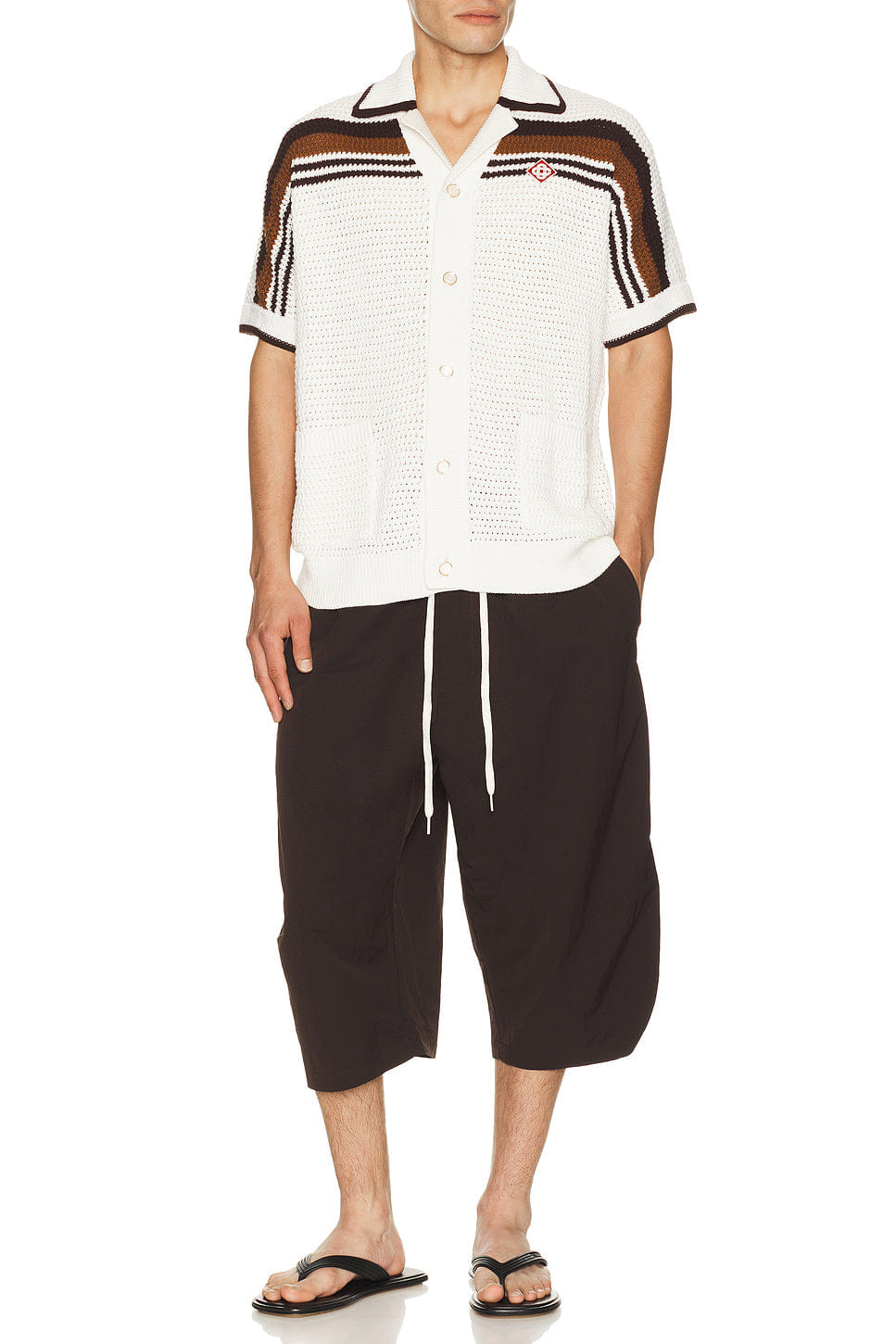 Casablanca Crochet Short Sleeve Shirt