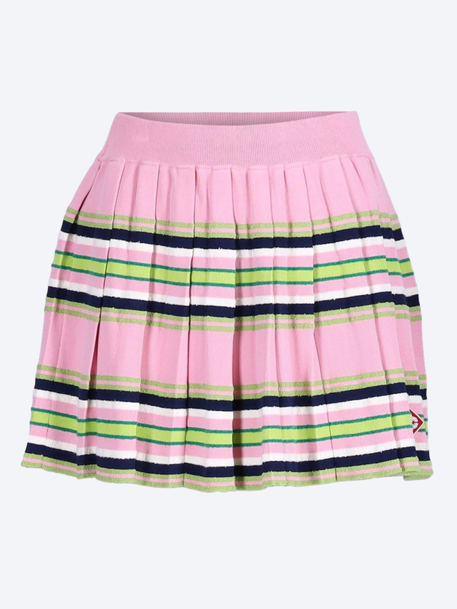 Casablanca Stripe mini pleated skirt