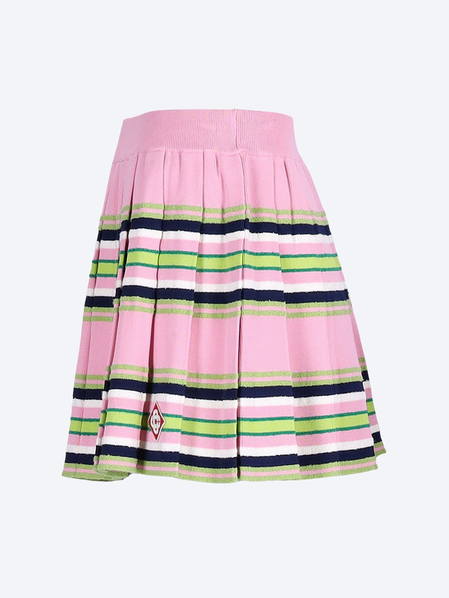 Casablanca Stripe mini pleated skirt
