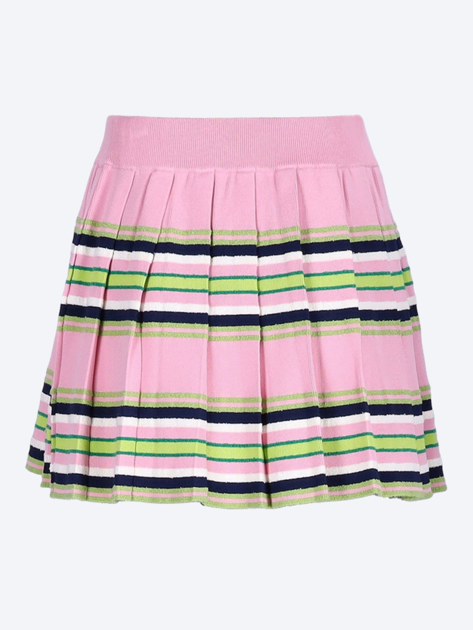 Casablanca Stripe mini pleated skirt