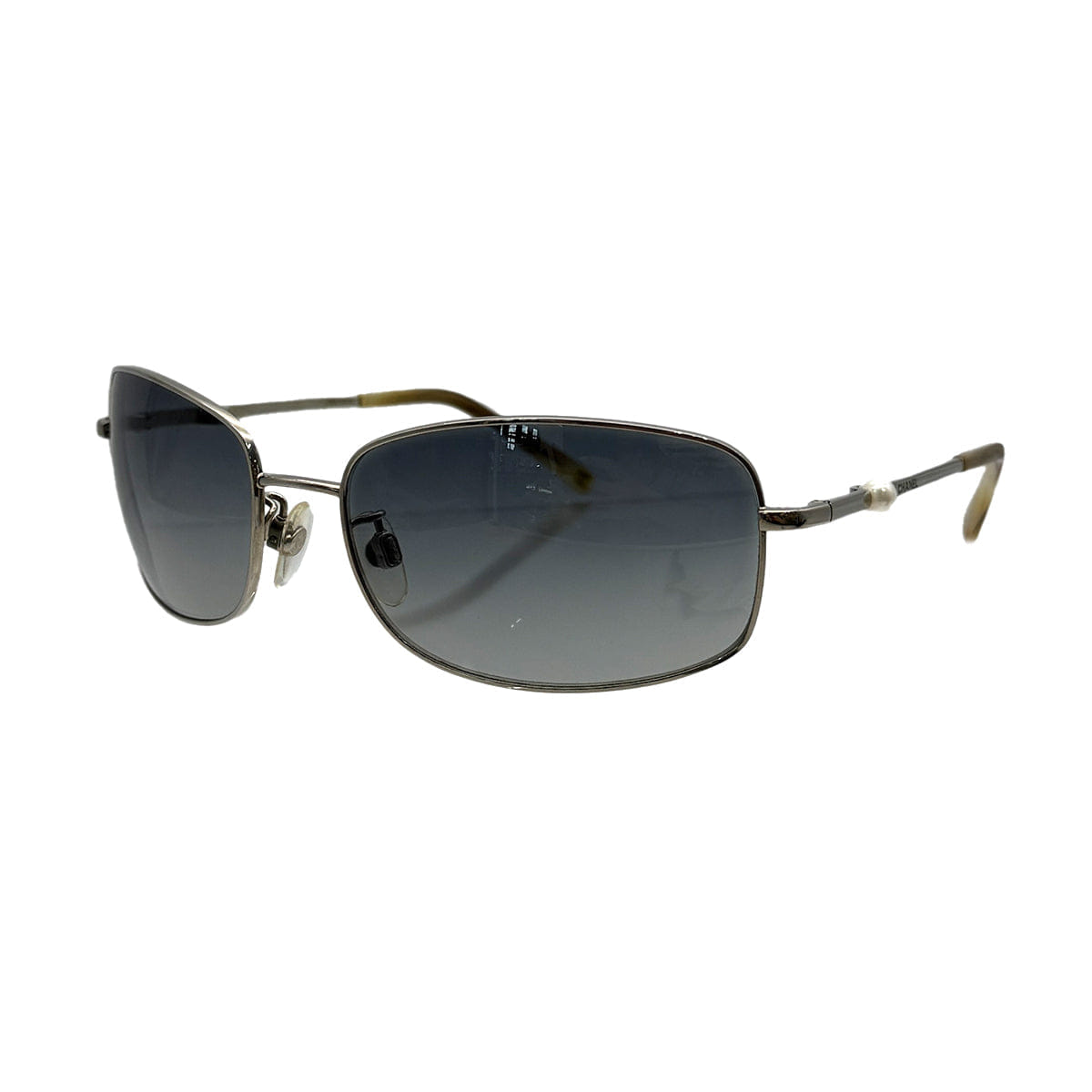 Luxury Promise Japan VINTAGE CHANEL SUNGLASSES FAUX PEARL SILVER EYEWEAR 90320186