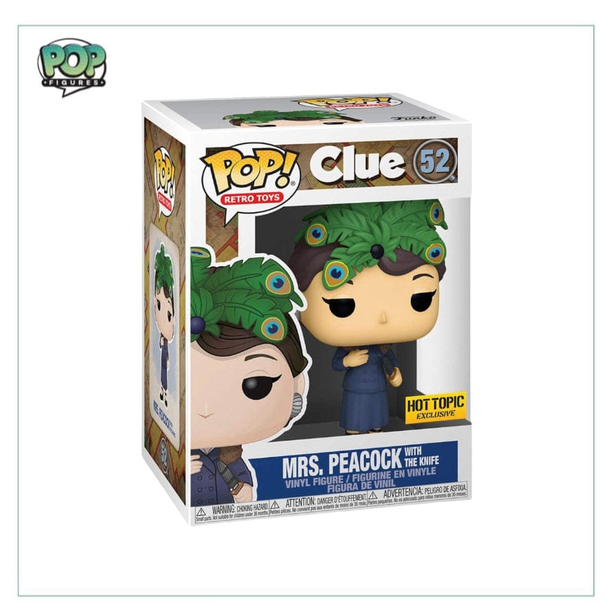 Funko Pop! Mrs. Peacock With The Knife #52 Funko Pop! - Clue - Hot Topic Exclusive