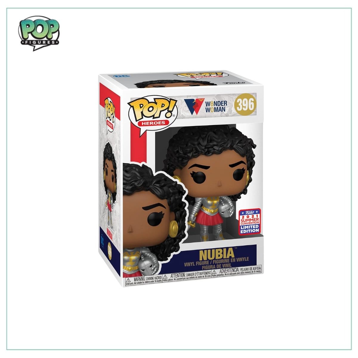 Funko Pop! Nubia #396 Funko Pop! Wonder Woman - Virtual Funkon 2021 Shared Exclusive