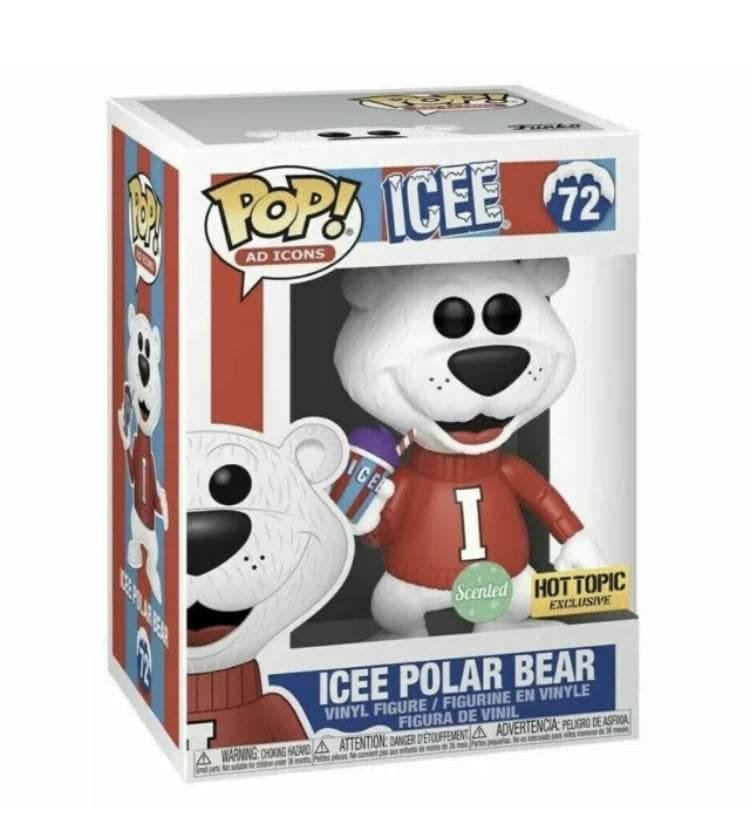 Funko Pop! Icee Polar Bear (Scented) #72 Funko Pop! Ad Icons, Hot Topic