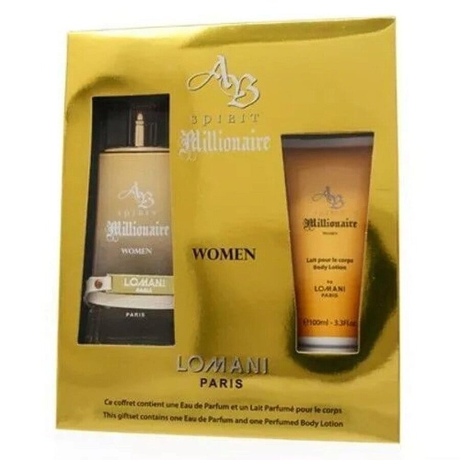 Lomani Ab Spirit Millionaire 2pc Set EDP 100 ml + Body Lotion 100 ml