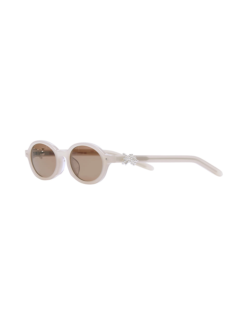 MARDI Mercredi ROUND SUNGLASSES M.O - 001_IVORY