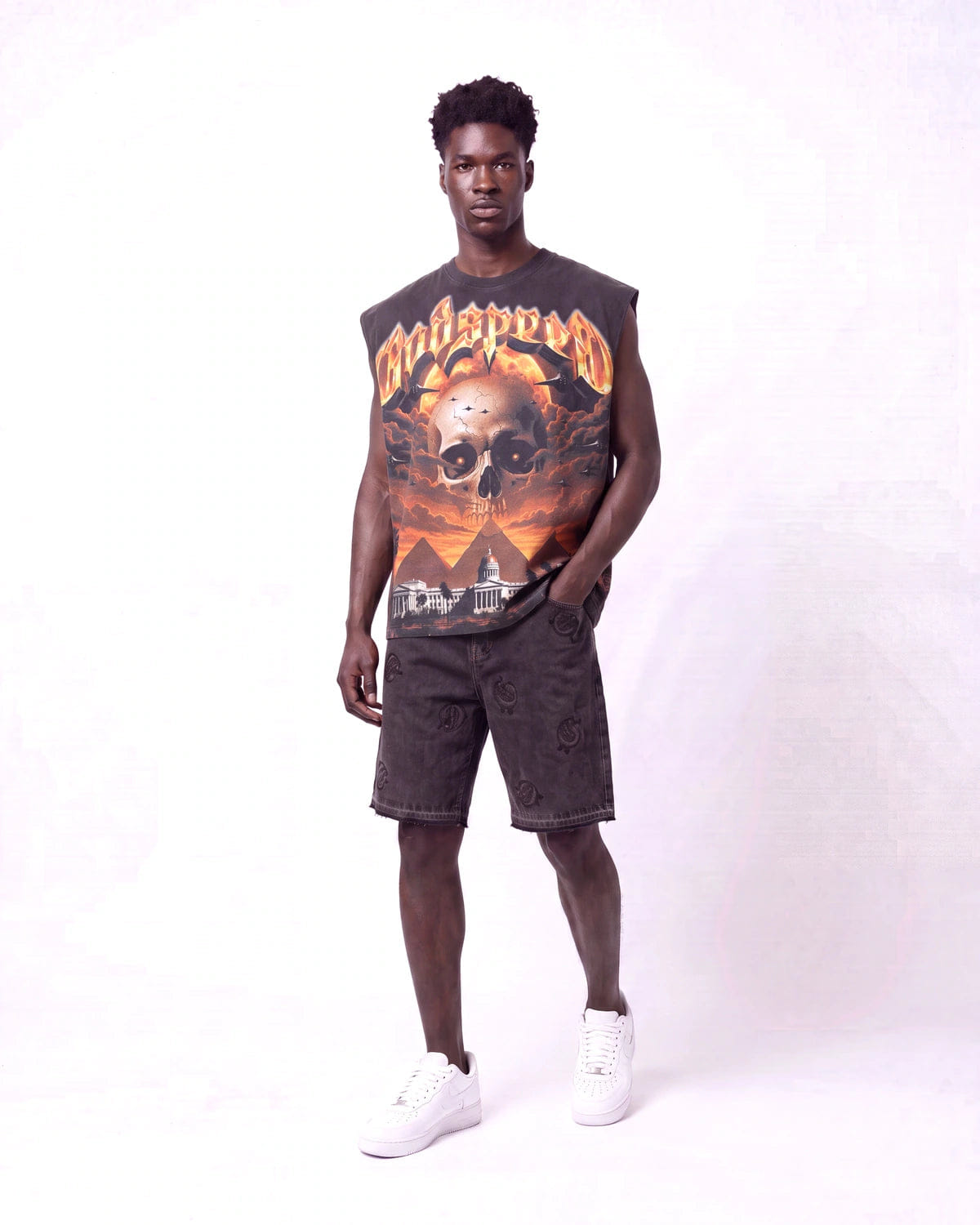 Godspeed Echoes Of Empire Sleeveless T-Shirt Black