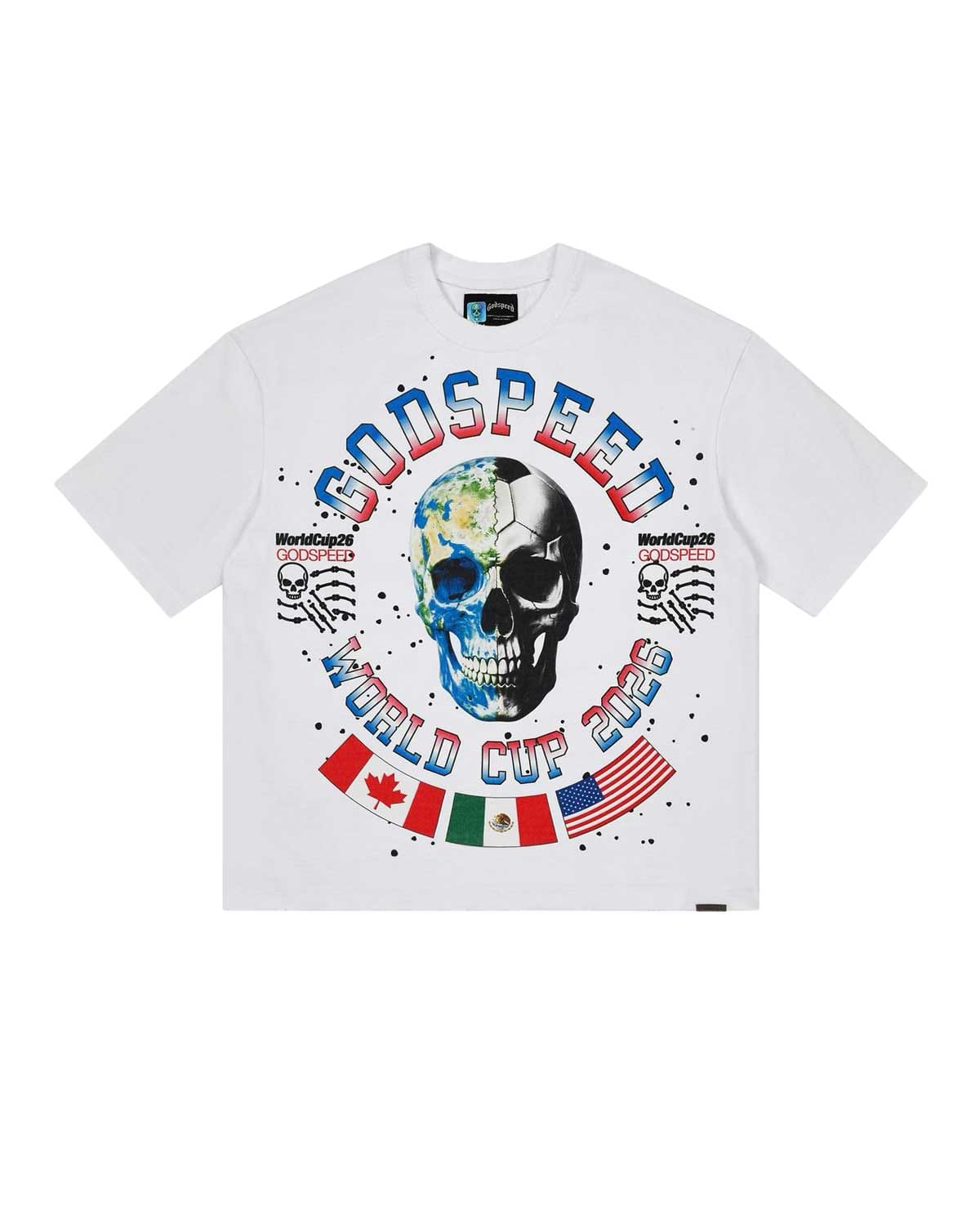 Godspeed Planet Futbol T-Shirt White